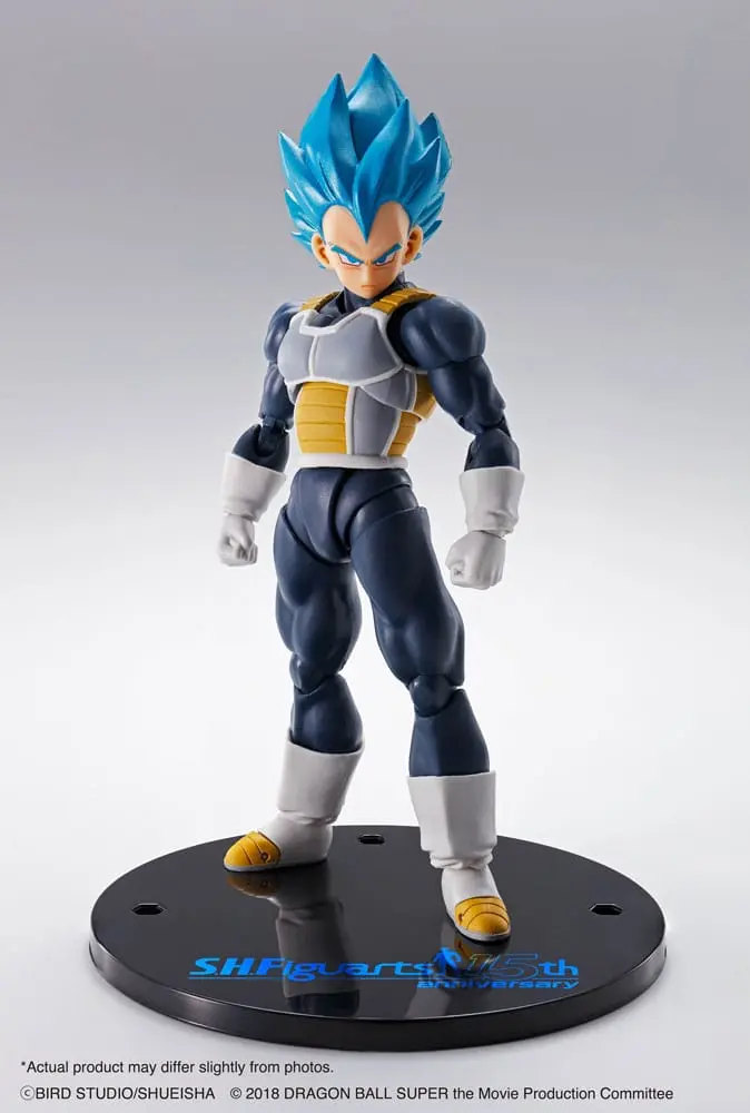 Dragon Ball Super S.H. Figuarts akcijska figura Vegeta Super Saiyan Blue (15th Anniversary Version) 14 cm fotografija proizvoda