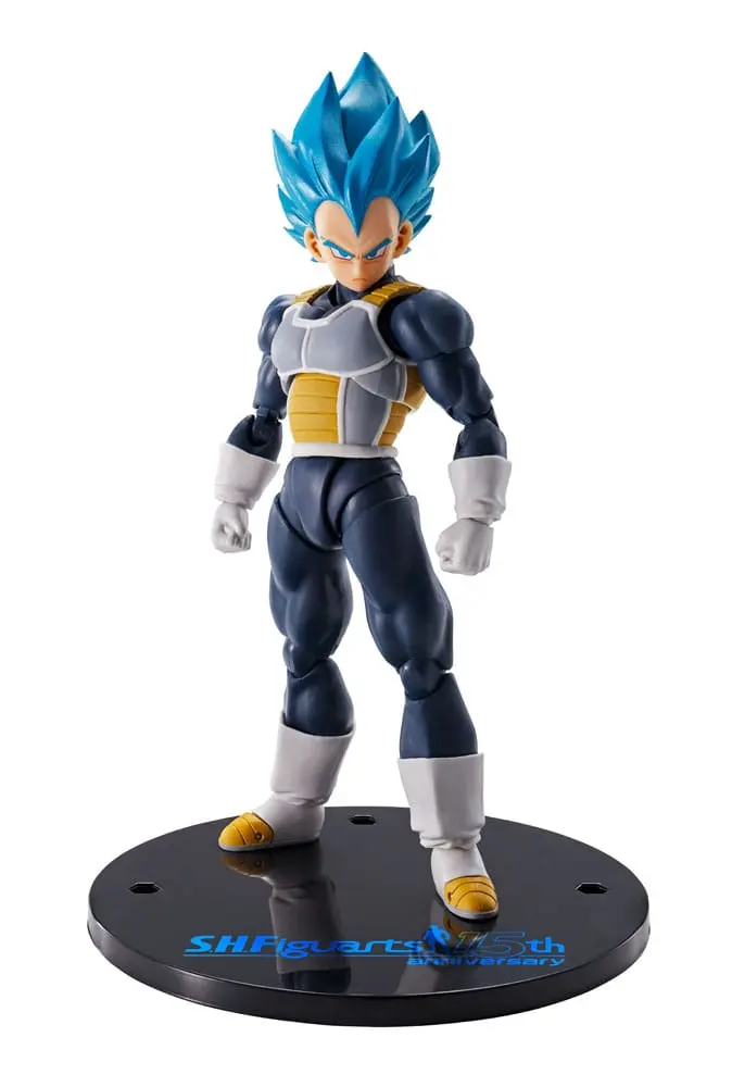 Dragon Ball Super S.H. Figuarts akcijska figura Vegeta Super Saiyan Blue (15th Anniversary Version) 14 cm fotografija proizvoda