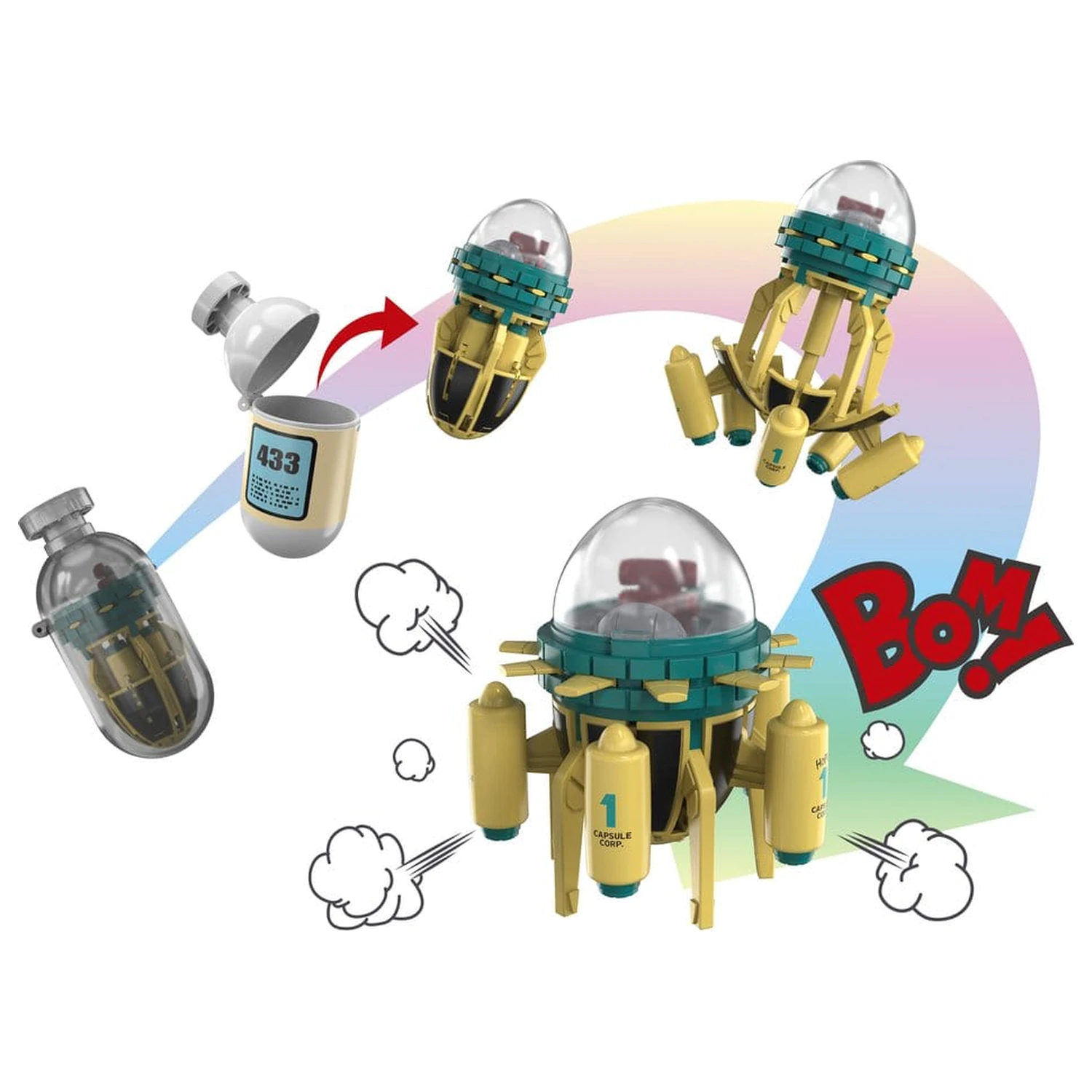 Dragon Ball Z Changearts akcijska figura Hoi-Poi kapsula br. 433 Trunks's Time Machine 8 cm fotografija proizvoda