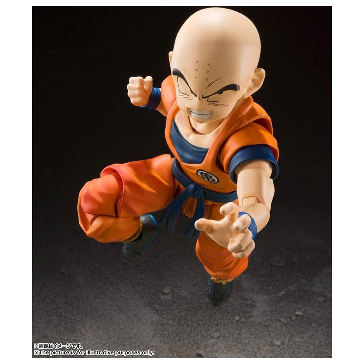 Dragon Ball Z S.H. Figuarts Akcijska figura Krillin-Earth's Strongest Man 12 cm fotografija proizvoda