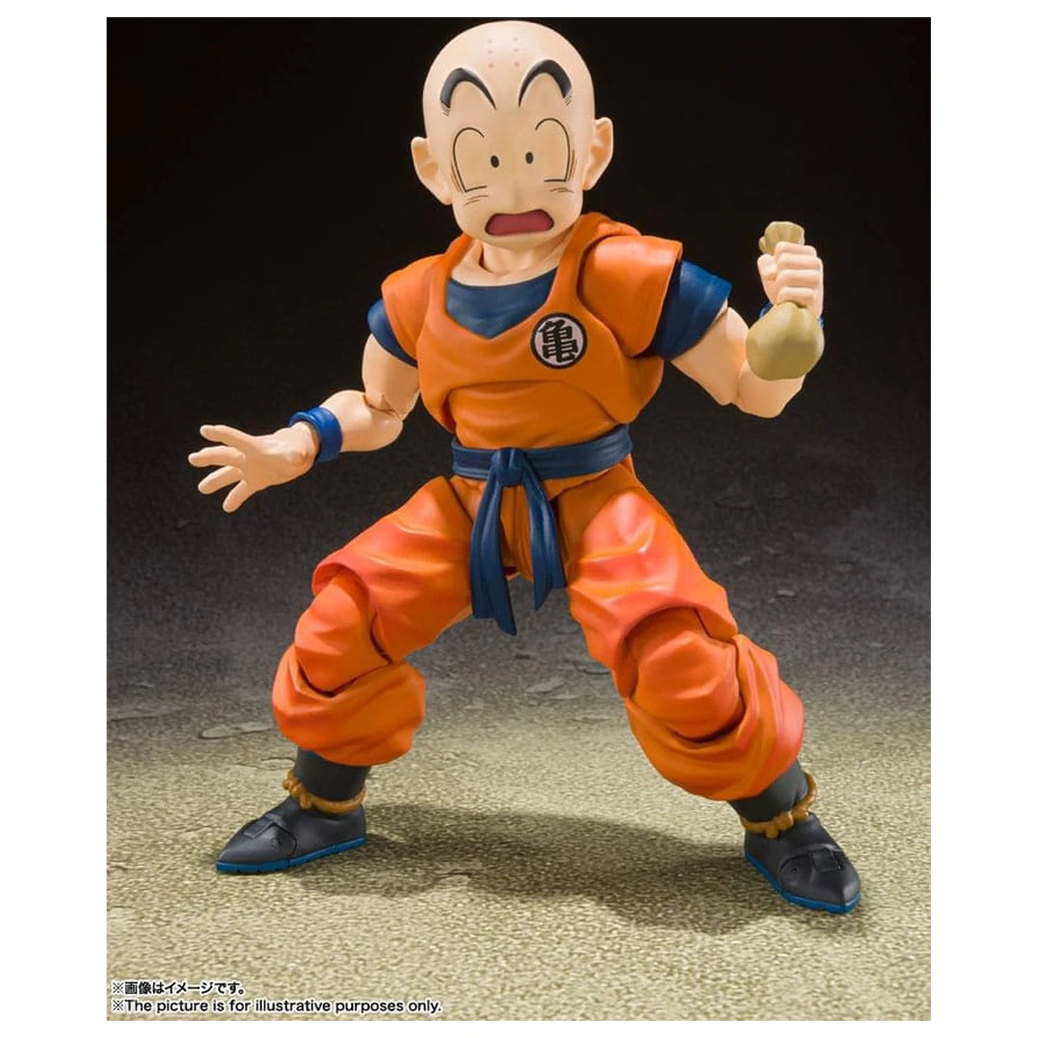 Dragon Ball Z S.H. Figuarts Akcijska figura Krillin-Earth's Strongest Man 12 cm fotografija proizvoda