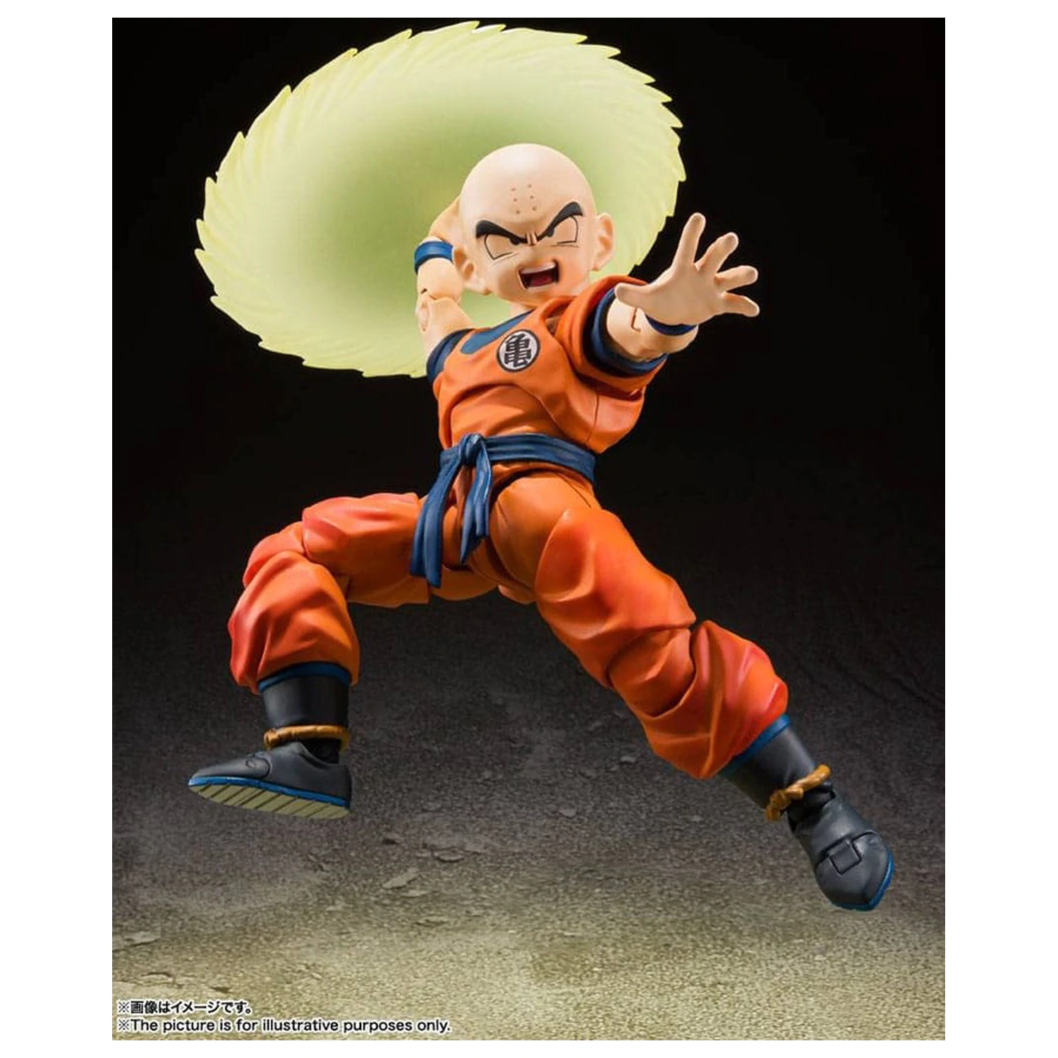Dragon Ball Z S.H. Figuarts Akcijska figura Krillin-Earth's Strongest Man 12 cm fotografija proizvoda