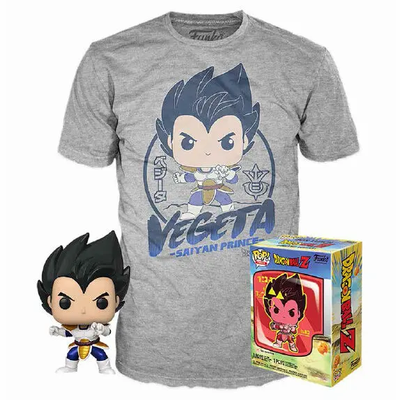 Dragon Ball Z Vegeta Funko POP figura & majica kutija fotografija proizvoda