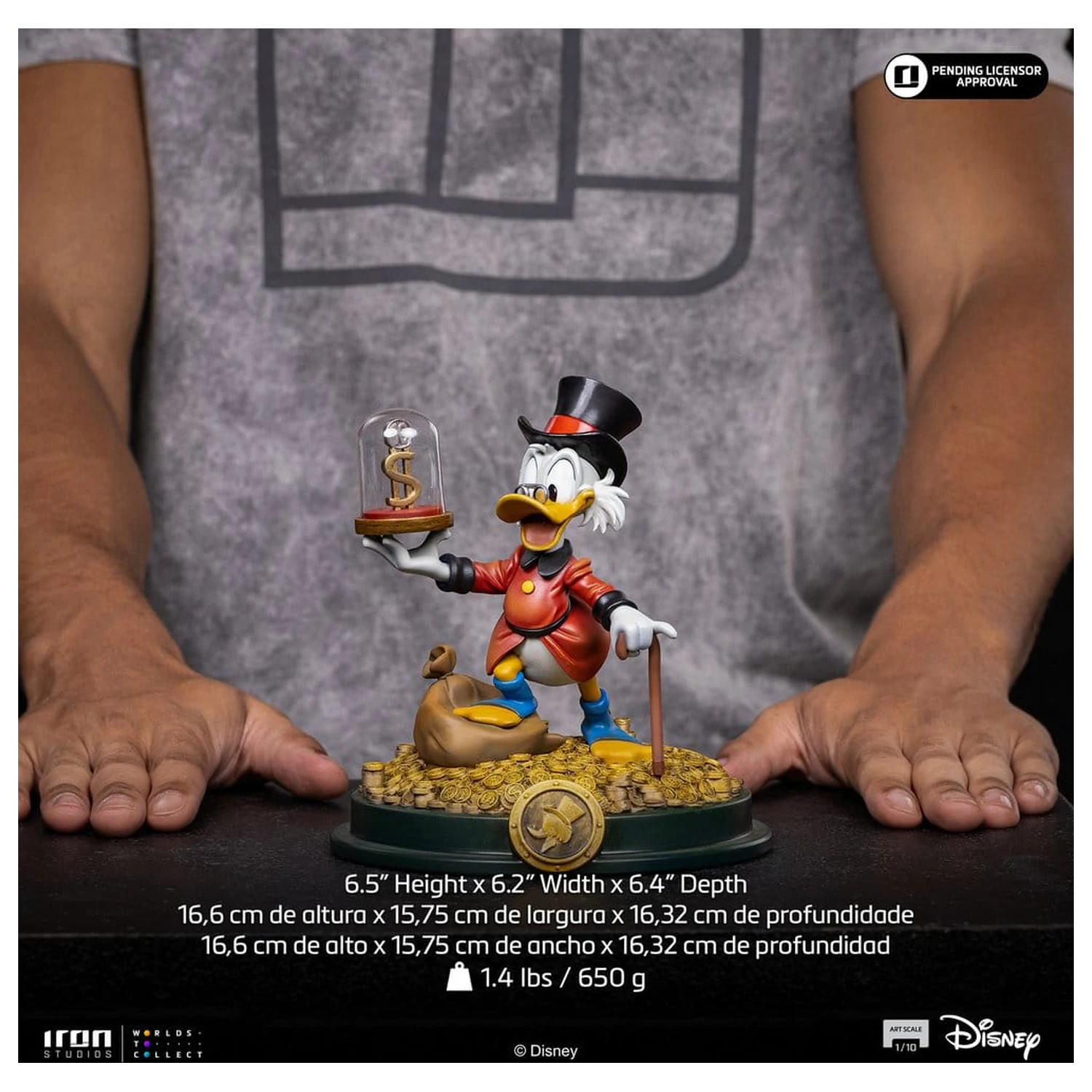 Duck Tales Art Scale Statua 1/10 Uncle Scrooge McDuck 17 cm fotografija proizvoda