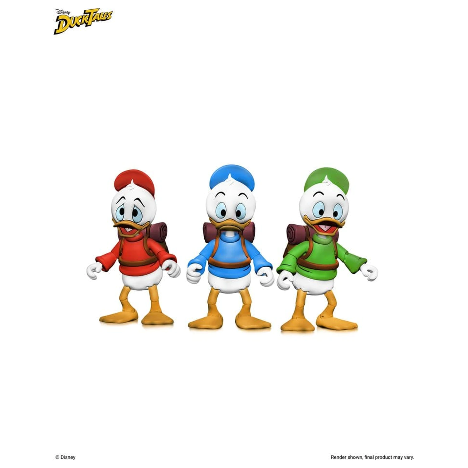 DuckTales Ultimate akcijske figure 3-paket Huey, Dewey i Louie 18 cm fotografija proizvoda