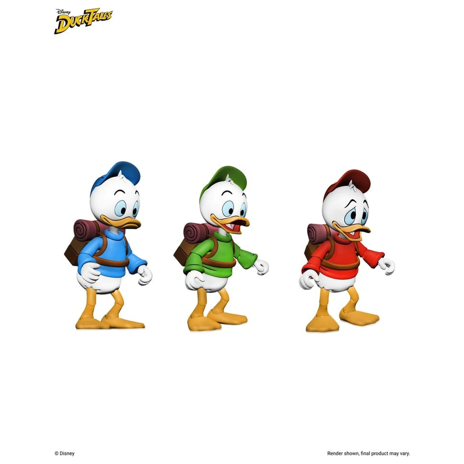 DuckTales Ultimate akcijske figure 3-paket Huey, Dewey i Louie 18 cm fotografija proizvoda
