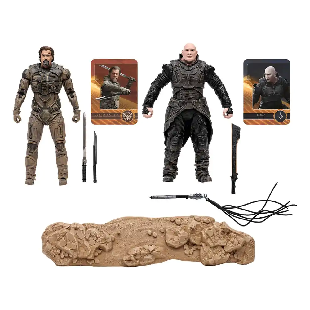 Dune: Part Two akcijske figure 2-Pack Gurney Halleck & Rabban 18 cm fotografija proizvoda