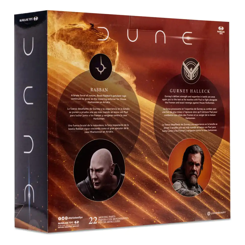 Dune: Part Two akcijske figure 2-Pack Gurney Halleck & Rabban 18 cm fotografija proizvoda