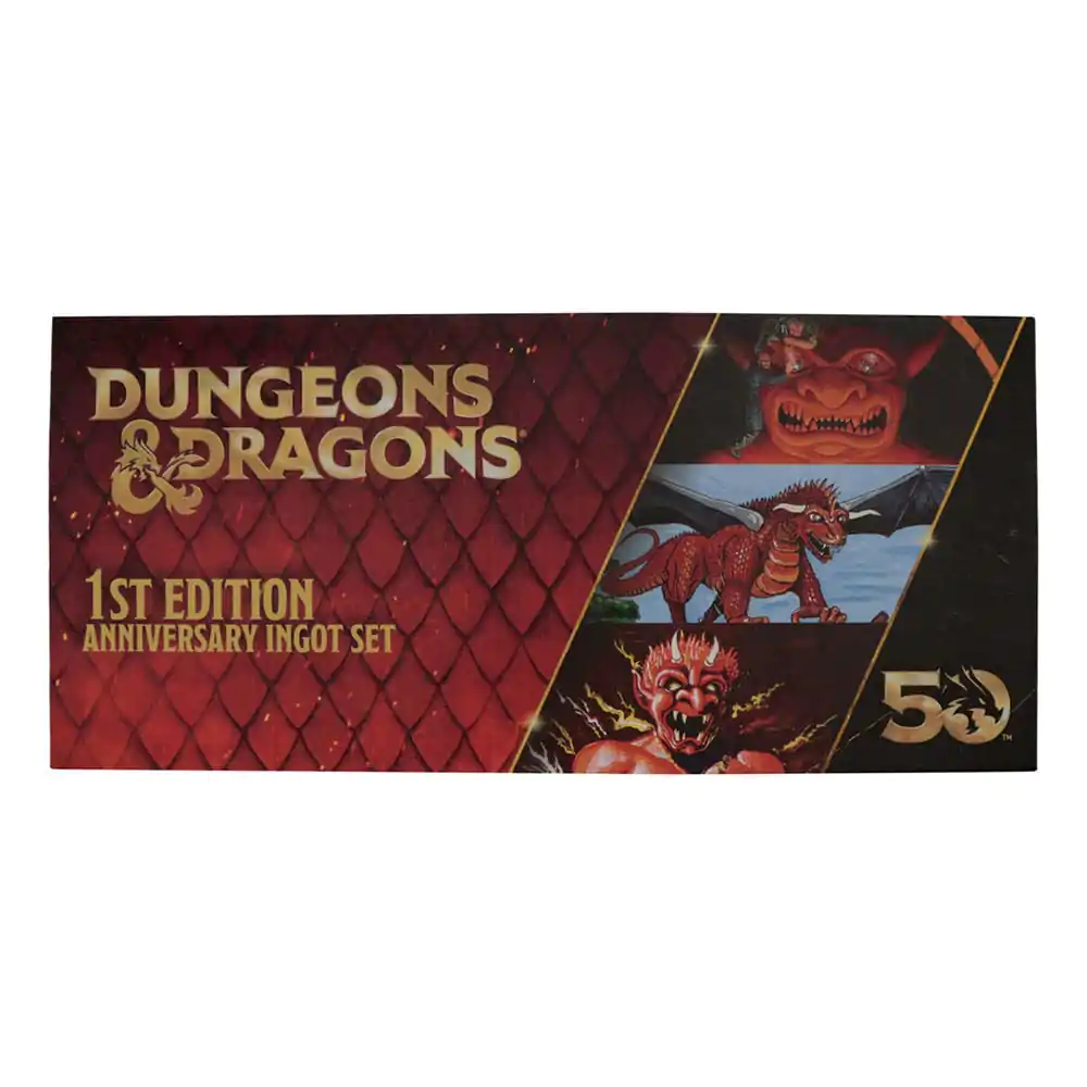 Dungeons & Dragons Ingot Set 50th Anniversary 1st Edition Omot knjige fotografija proizvoda