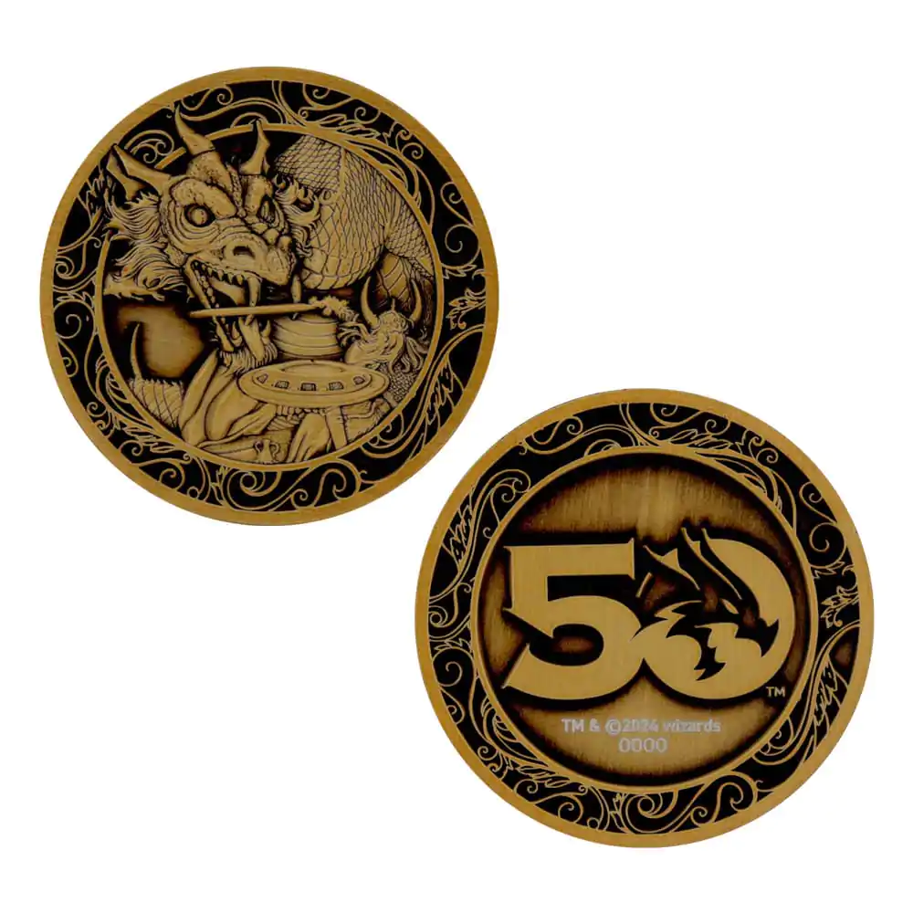 Dungeons & Dragons Collectable Coin 50th Anniversary Antique Gold Edition 4 cmDungeons & Dragons kolekcionarski novčić 50. obljetnica Antique Gold Edition 4 cm fotografija proizvoda