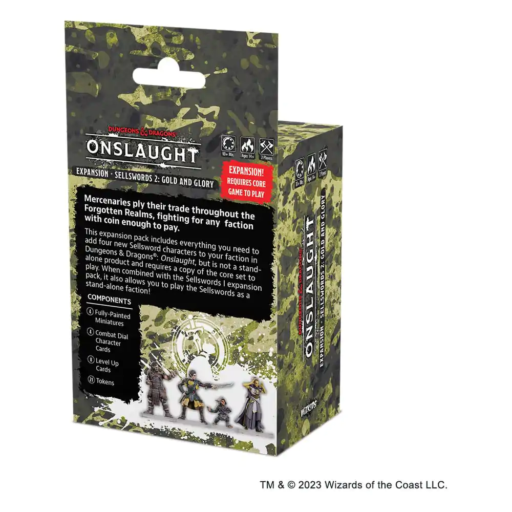 Dungeons & Dragons Game Expansion Onslaught Expansion - Sellswords 2 - Gold and Glory *English Version* - Proširenje za igru fotografija proizvoda