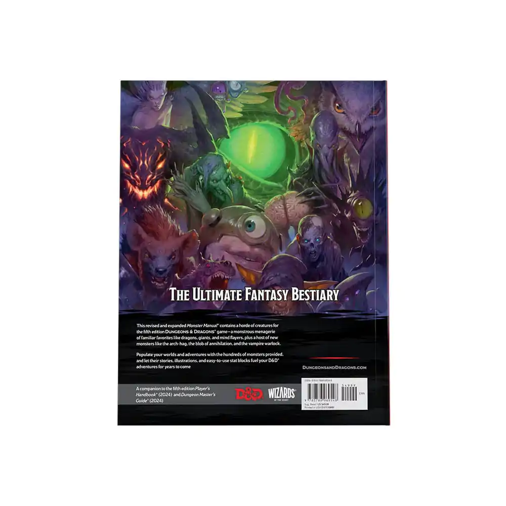 Dungeons & Dragons RPG Monster Manual 2024 engleski jezik fotografija proizvoda