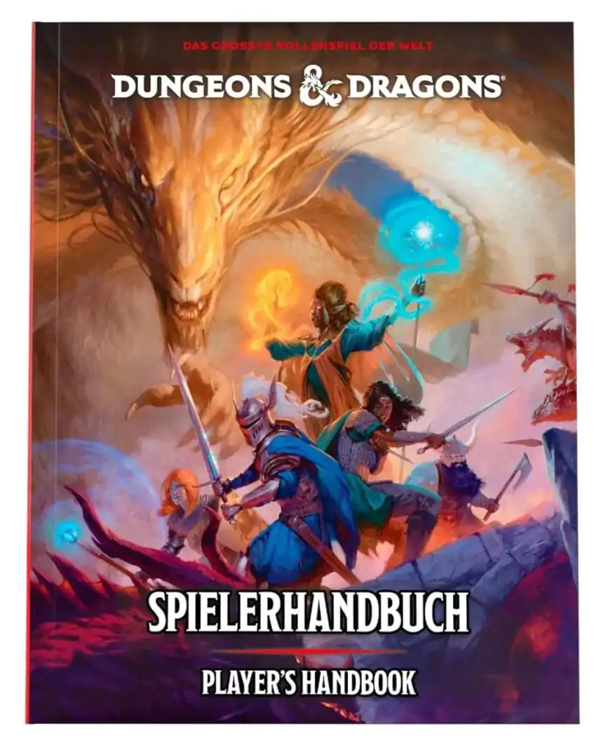 Dungeons & Dragons RPG Priručnik za igrače 2024 german fotografija proizvoda