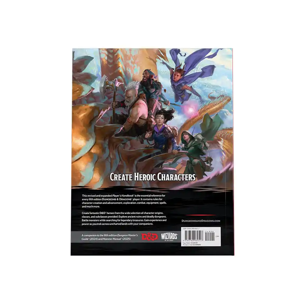 Dungeons & Dragons RPG Priručnik za igrače 2024 english fotografija proizvoda