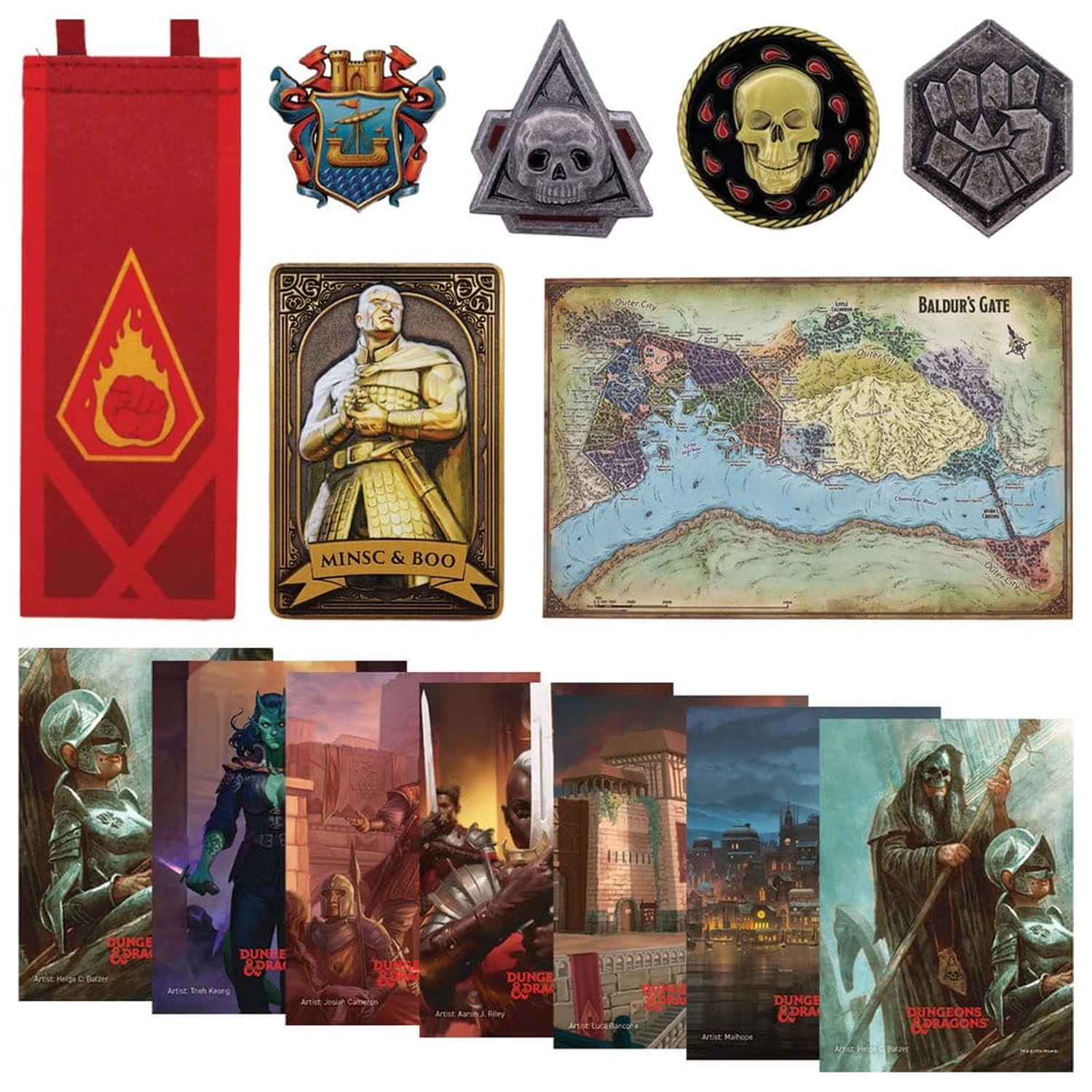 Dungeons & Dragons Gift Set Baldur's Gate Collector's Set Poklon paket Kolekcionarsko ograničeno izdanje fotografija proizvoda