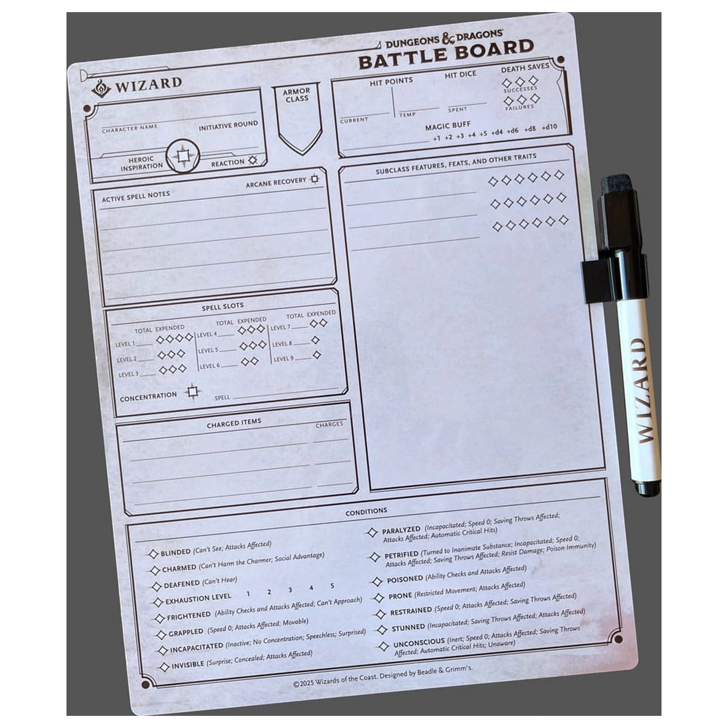 Dungeons & Dragons Borbena Ploča Čarobnjak fotografija proizvoda