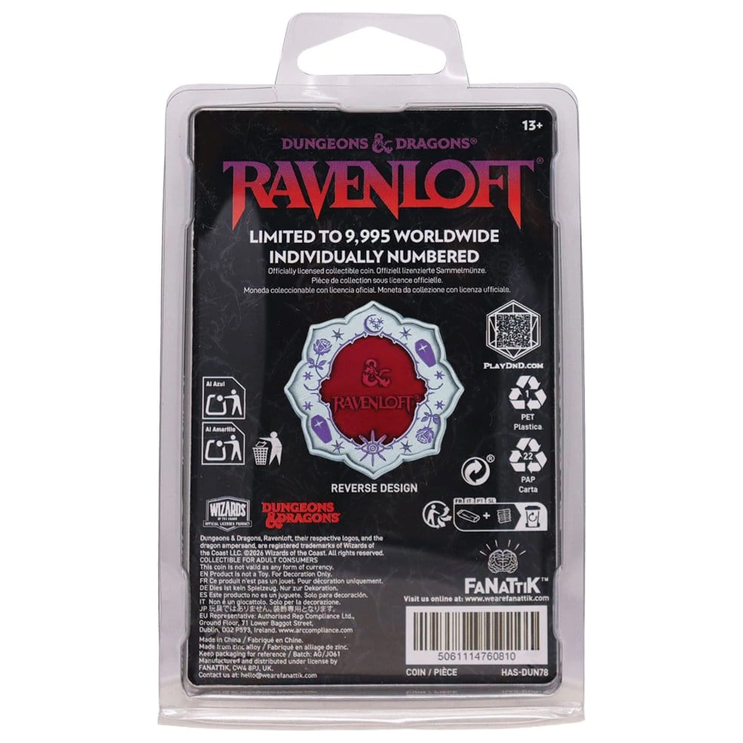 Dungeons & Dragons Kolekcionarski novčić Ravenloft Limited Edition fotografija proizvoda
