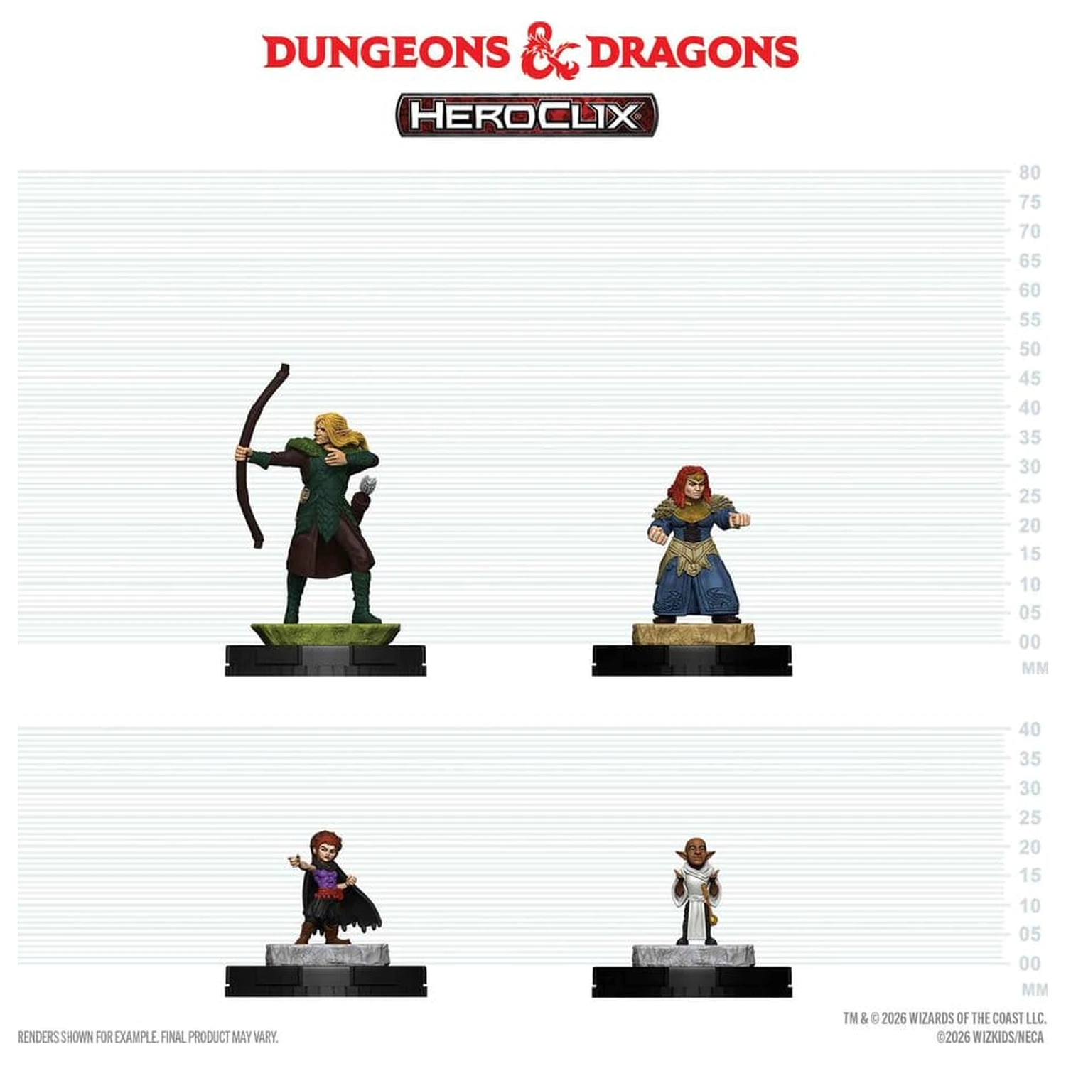 Dungeons & Dragons HeroClix 400: Set figurica Adventuring Party 1 fotografija proizvoda