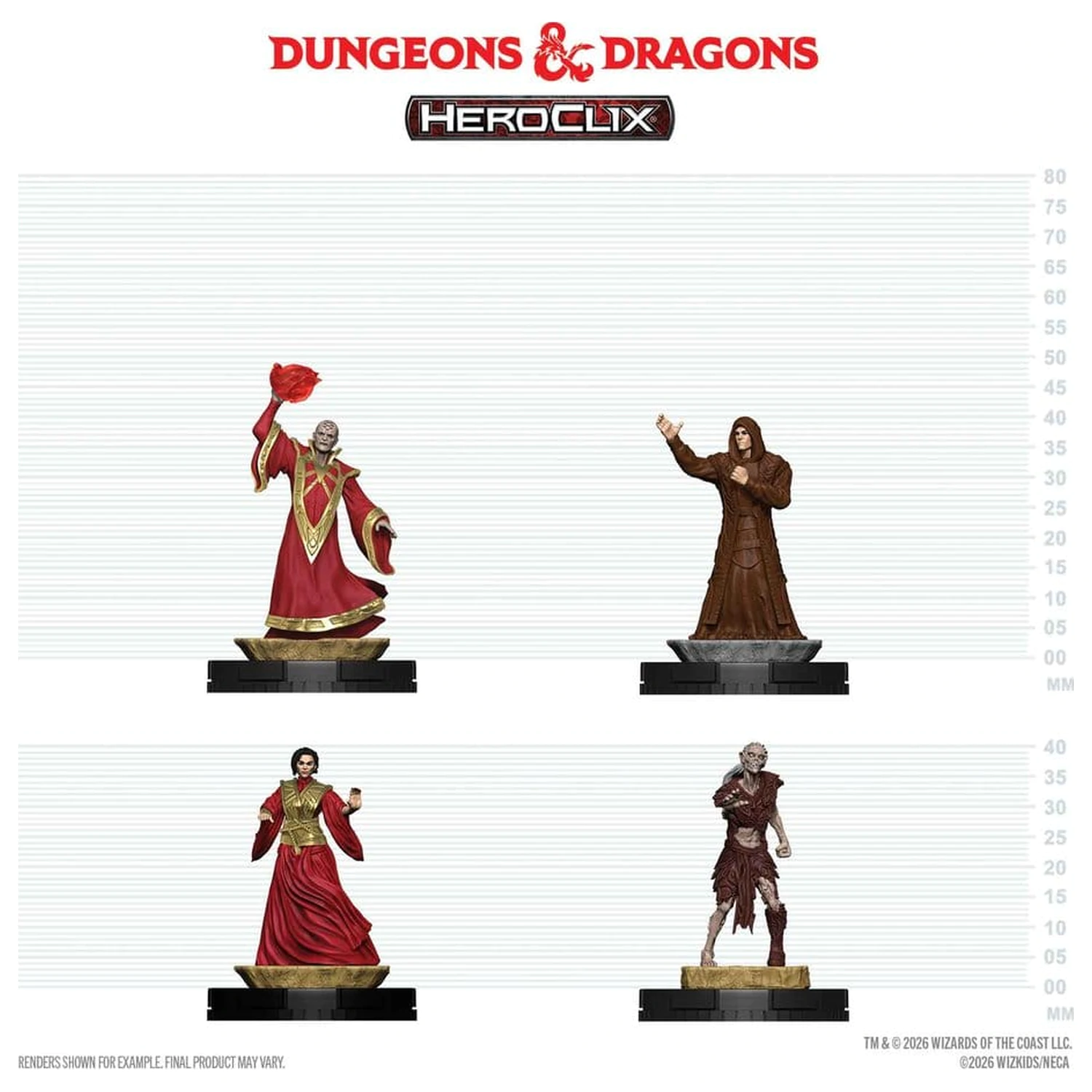 Dungeons & Dragons HeroClix 400: Set figura Red Wizards of Thay fotografija proizvoda