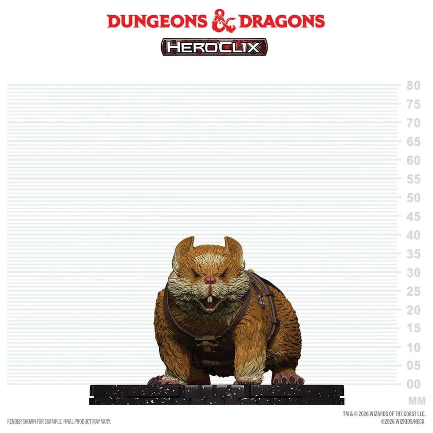 Dungeons & Dragons HeroClix: Velika minijaturna figura Svemirski hrčak fotografija proizvoda