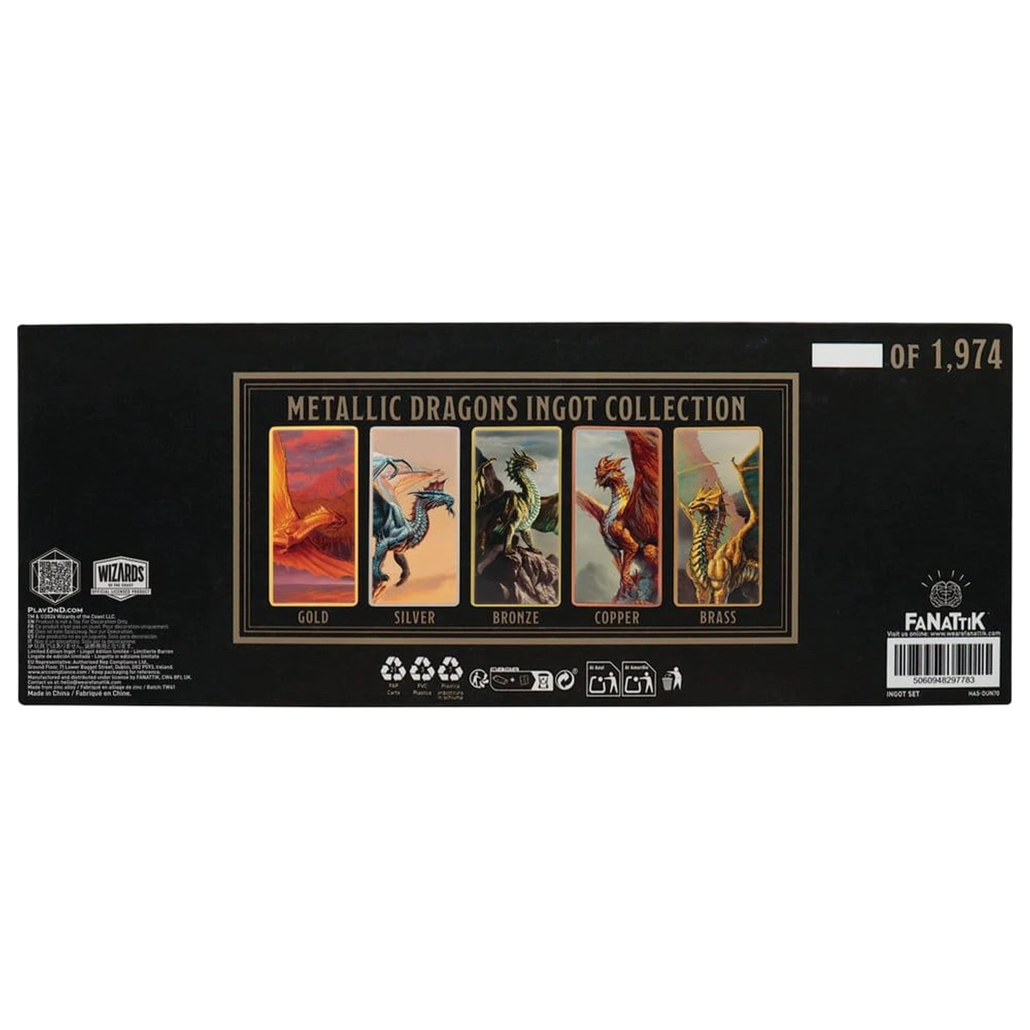 Dungeons & Dragons Ingot Set Magnet Warrior Limited Edition fotografija proizvoda