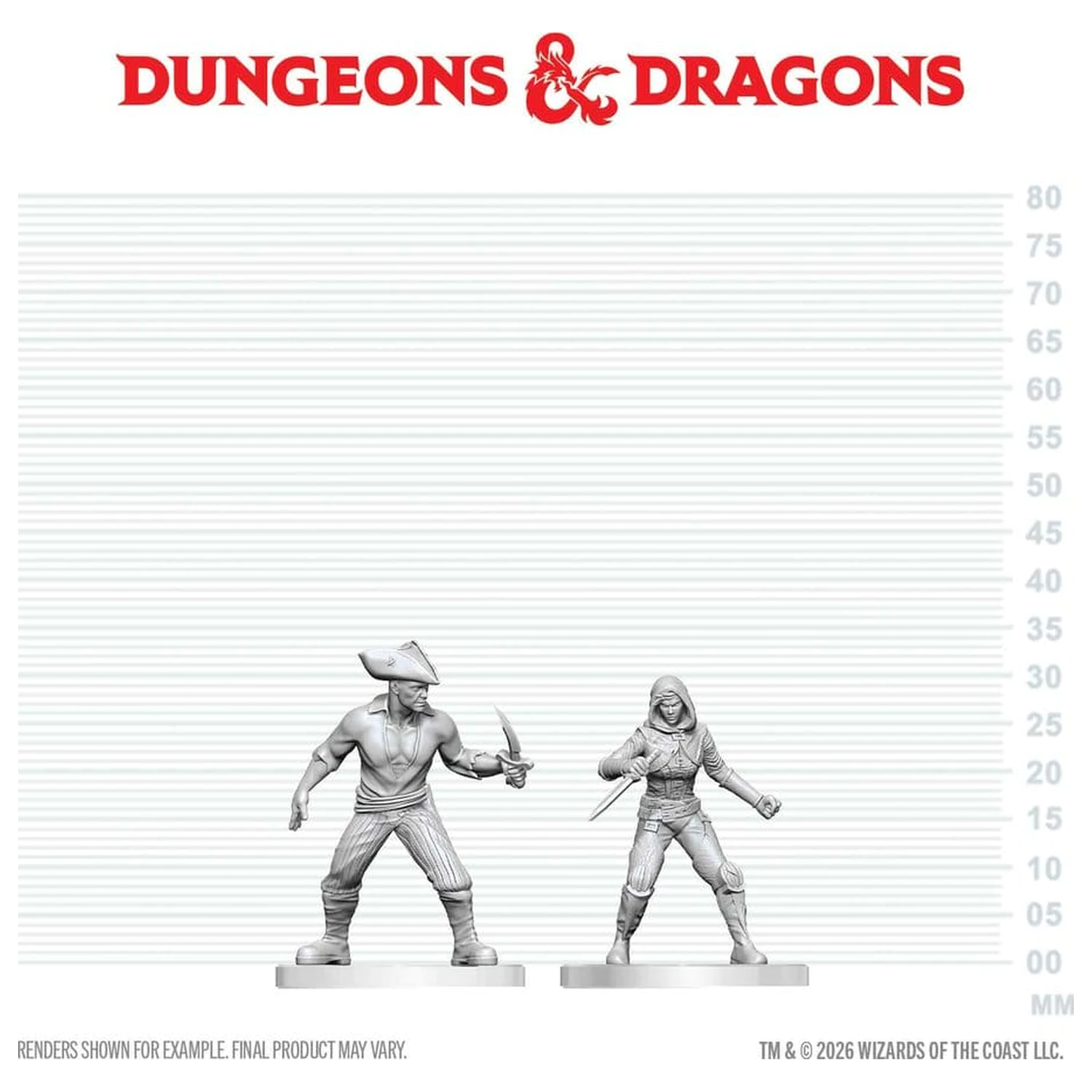 Dungeons & Dragons Nolzur's Marvelous Miniatures Neobojena minijatura Bandit & Pirate 14 cm fotografija proizvoda