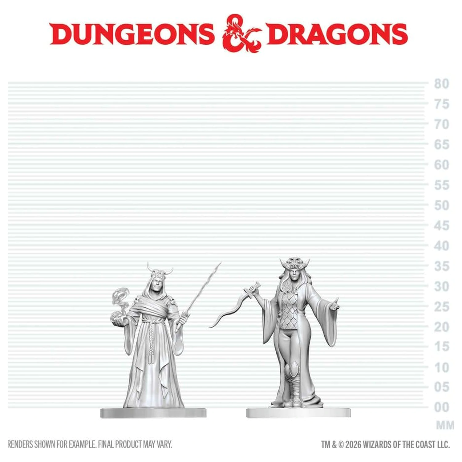 Dungeons & Dragons Nolzur's Marvelous Miniatures Neobojena minijatura Cultist Fanatic & Hierophant 14 cm fotografija proizvoda