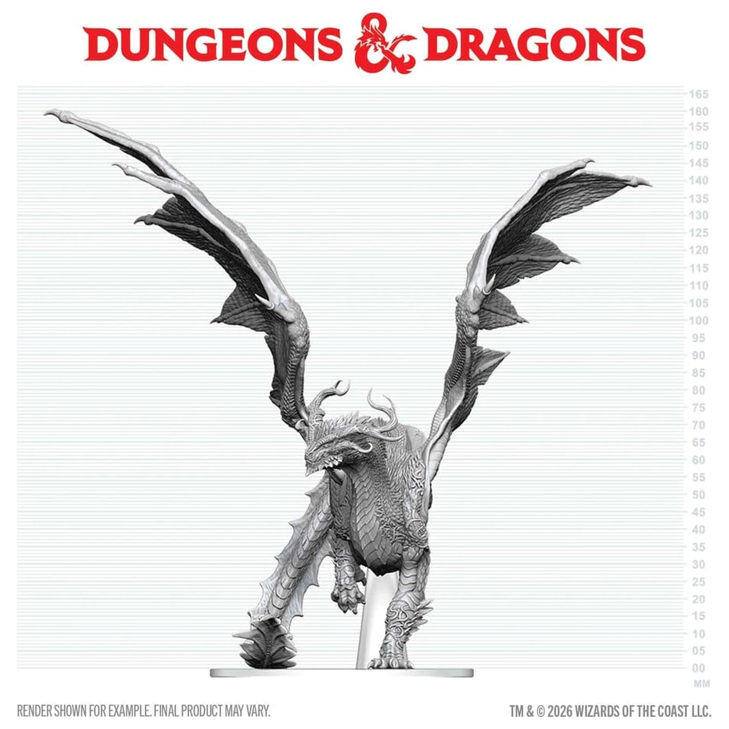 Dungeons & Dragons Nolzur's Marvelous Miniatures Unpainted Miniature Adult Spirit Dragon 24 cm fotografija proizvoda