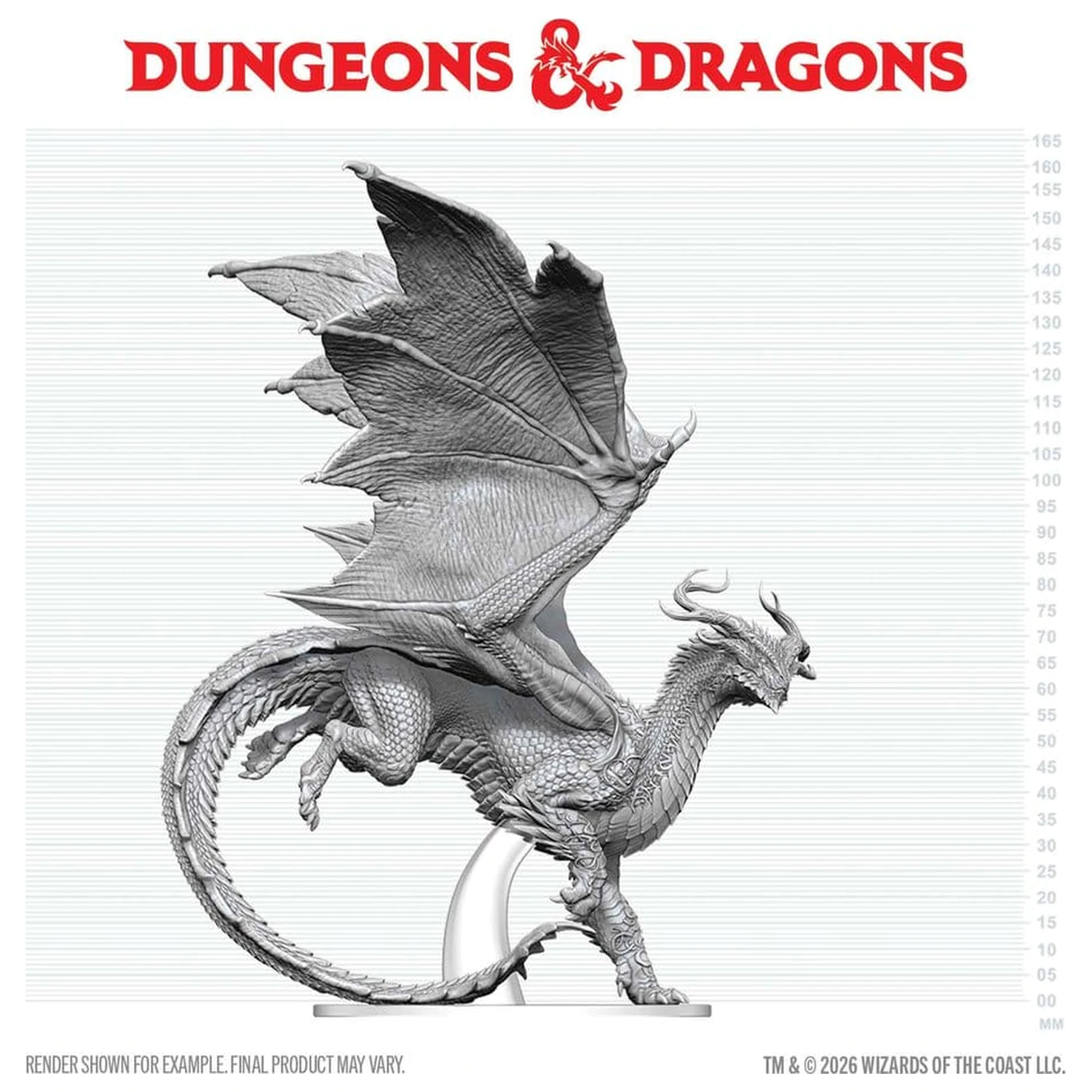 Dungeons & Dragons Nolzur's Marvelous Miniatures Unpainted Miniature Adult Spirit Dragon 24 cm fotografija proizvoda