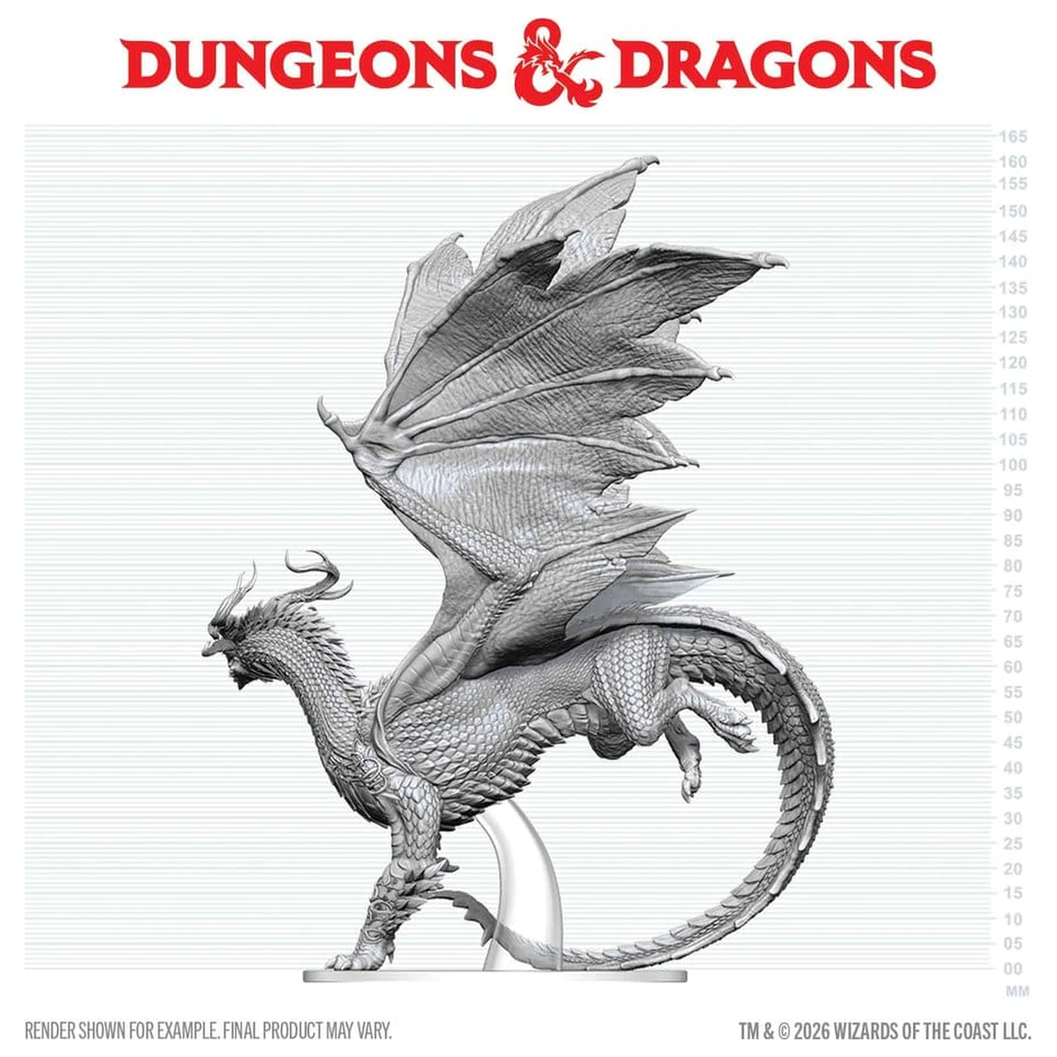 Dungeons & Dragons Nolzur's Marvelous Miniatures Unpainted Miniature Adult Spirit Dragon 24 cm fotografija proizvoda