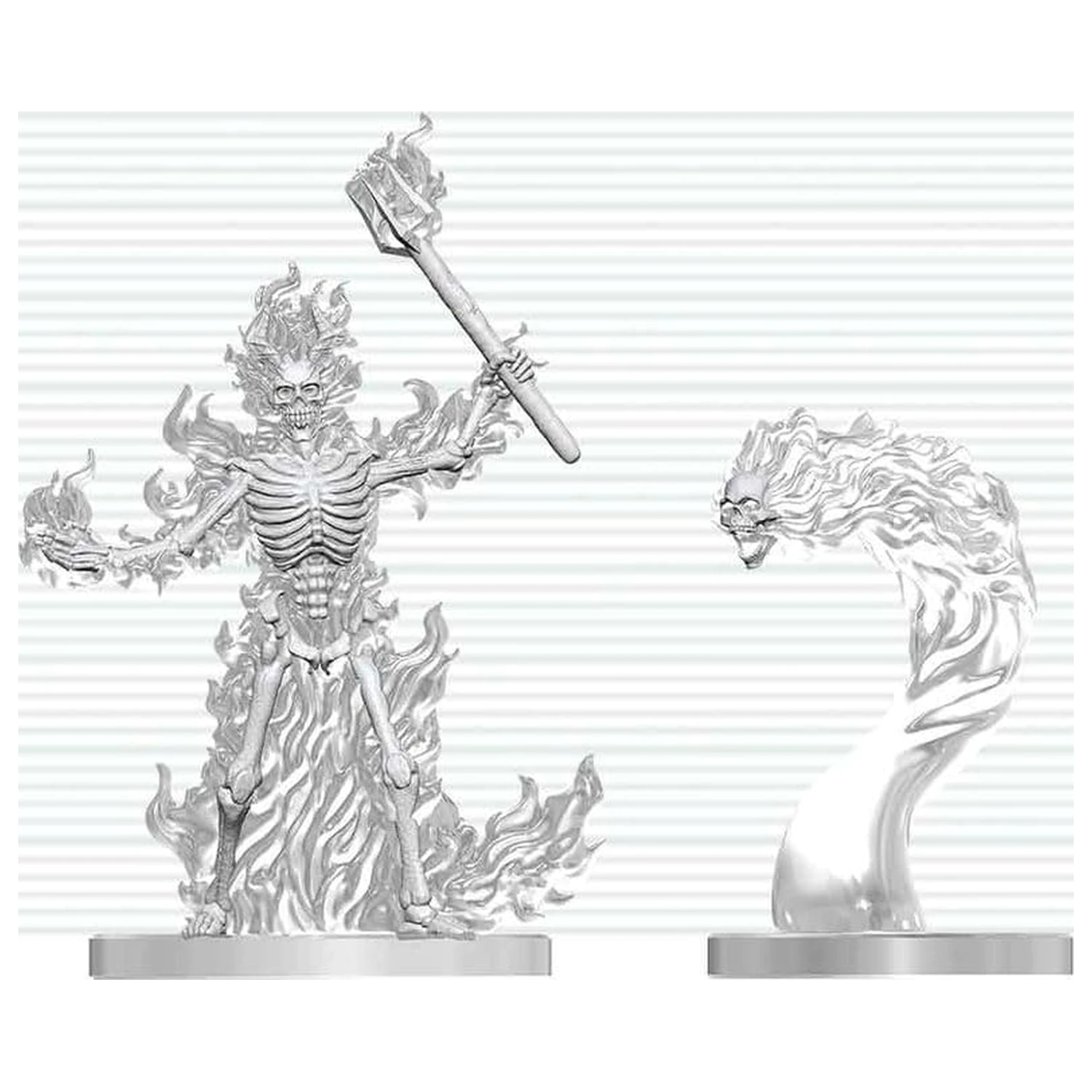 Dungeons & Dragons Nolzur's Marvelous Miniatures Neobojena minijatura Gorući Kostur & Plamena Lubanja 14 cm fotografija proizvoda