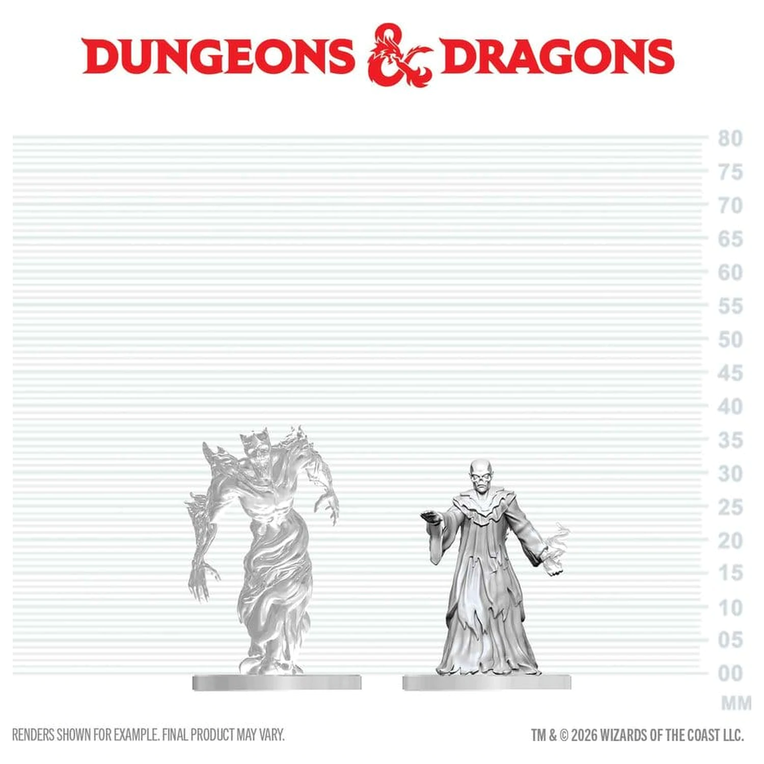 Dungeons & Dragons Nolzur's Marvelous Miniatures Neobojena minijatura Ghast Gravecaller & Wraith 14 cm fotografija proizvoda