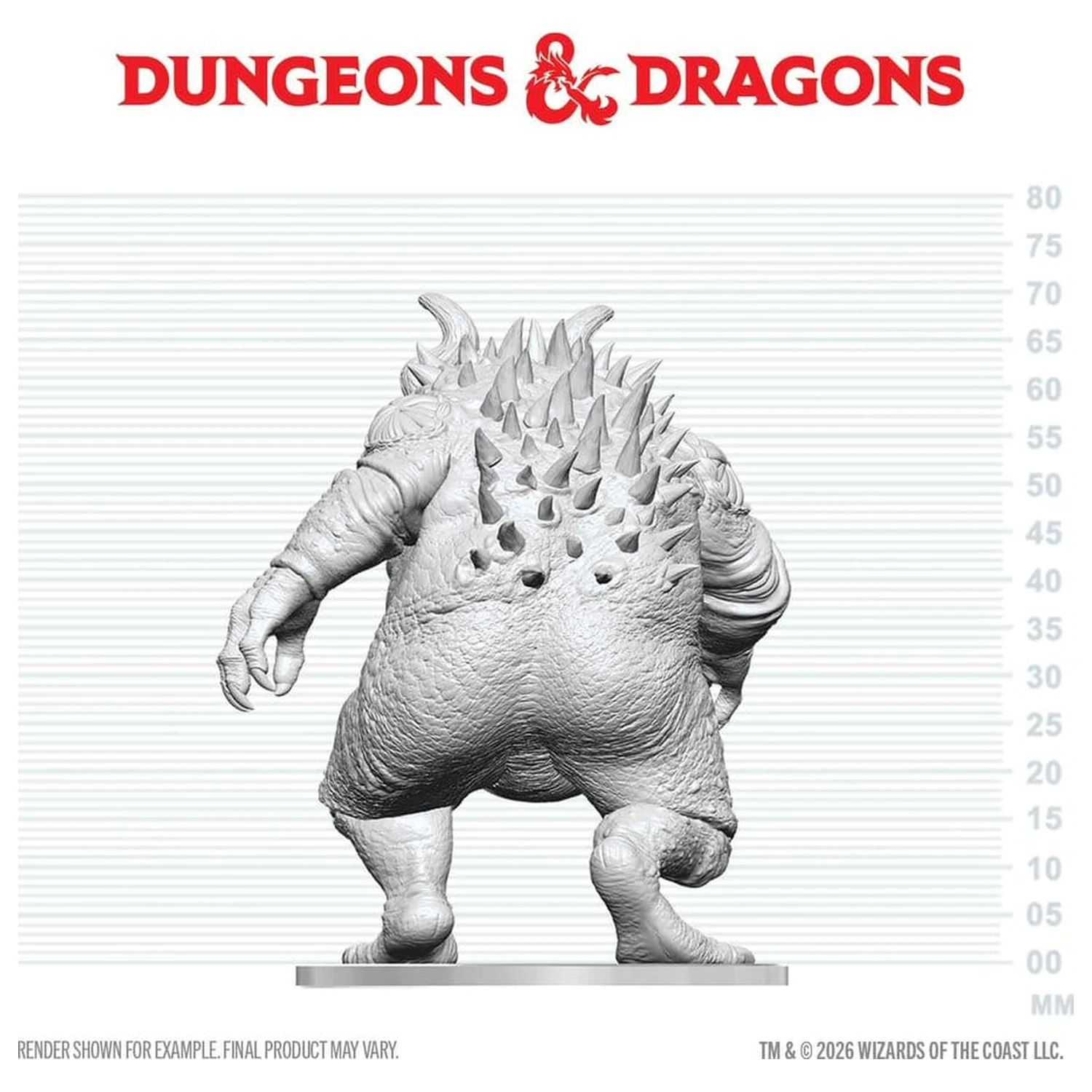 Dungeons & Dragons Nolzur's Marvelous Miniatures Unpainted minijatura Hezrou 17 cm fotografija proizvoda