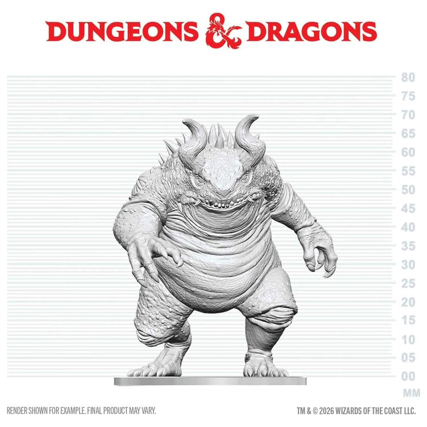 Dungeons & Dragons Nolzur's Marvelous Miniatures Unpainted minijatura Hezrou 17 cm fotografija proizvoda
