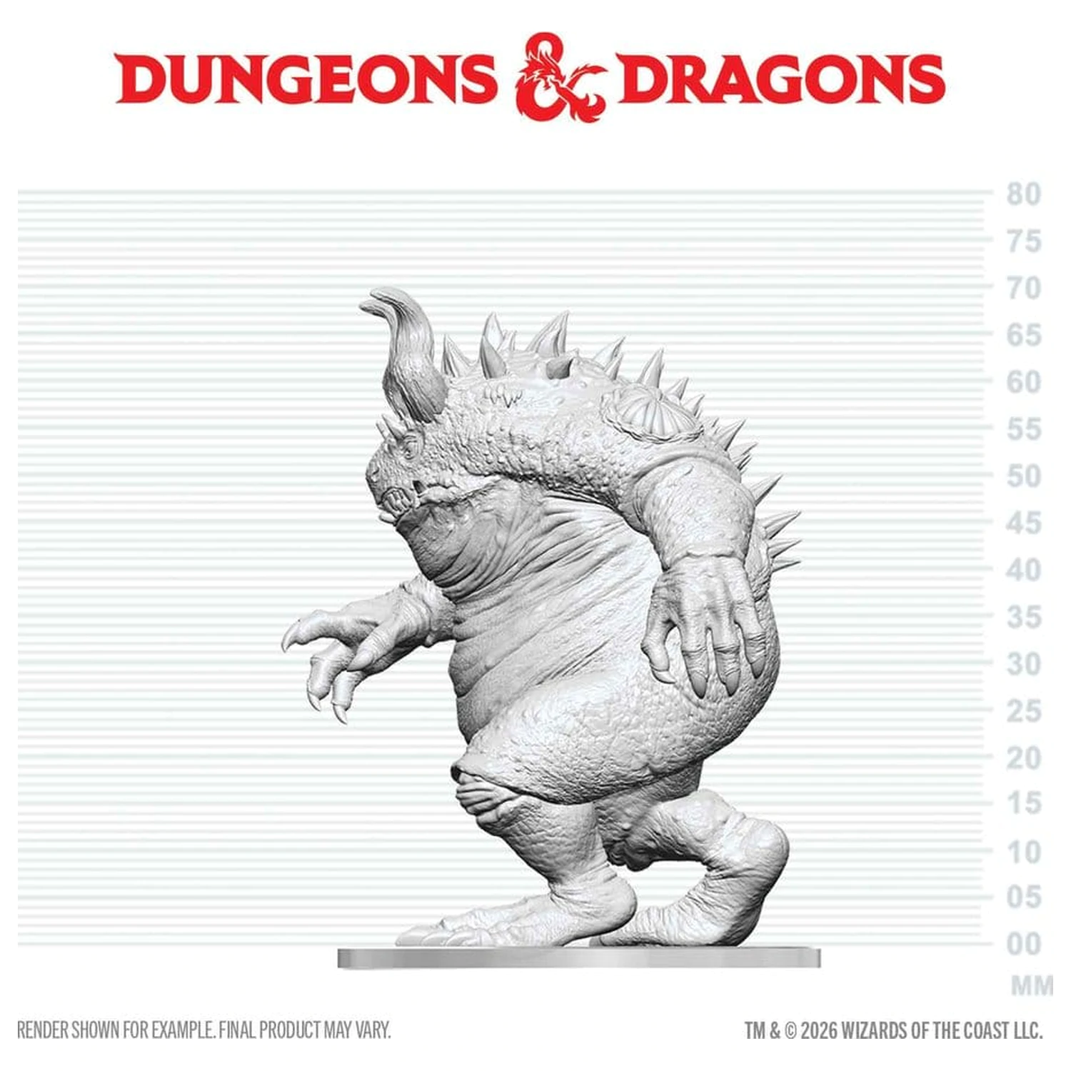Dungeons & Dragons Nolzur's Marvelous Miniatures Unpainted minijatura Hezrou 17 cm fotografija proizvoda