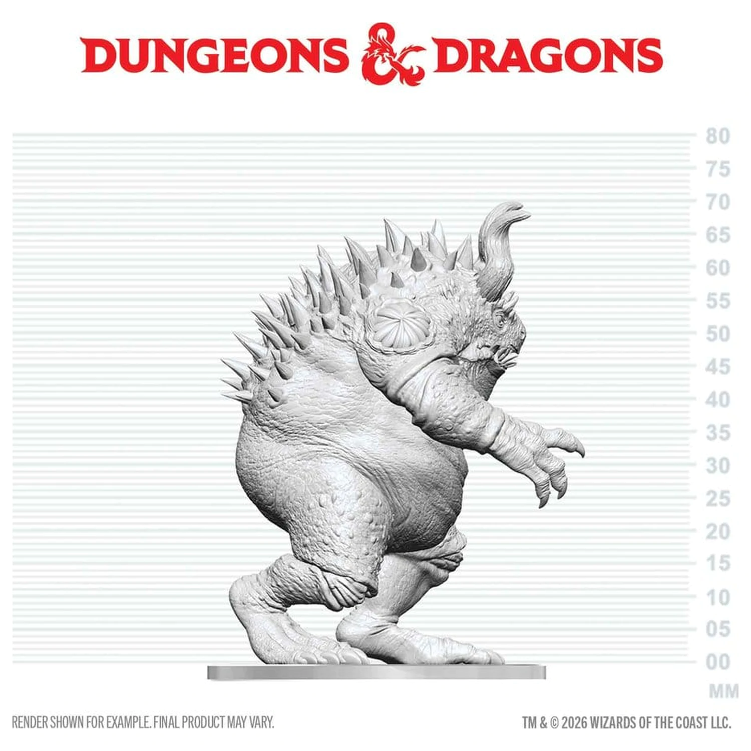 Dungeons & Dragons Nolzur's Marvelous Miniatures Unpainted minijatura Hezrou 17 cm fotografija proizvoda