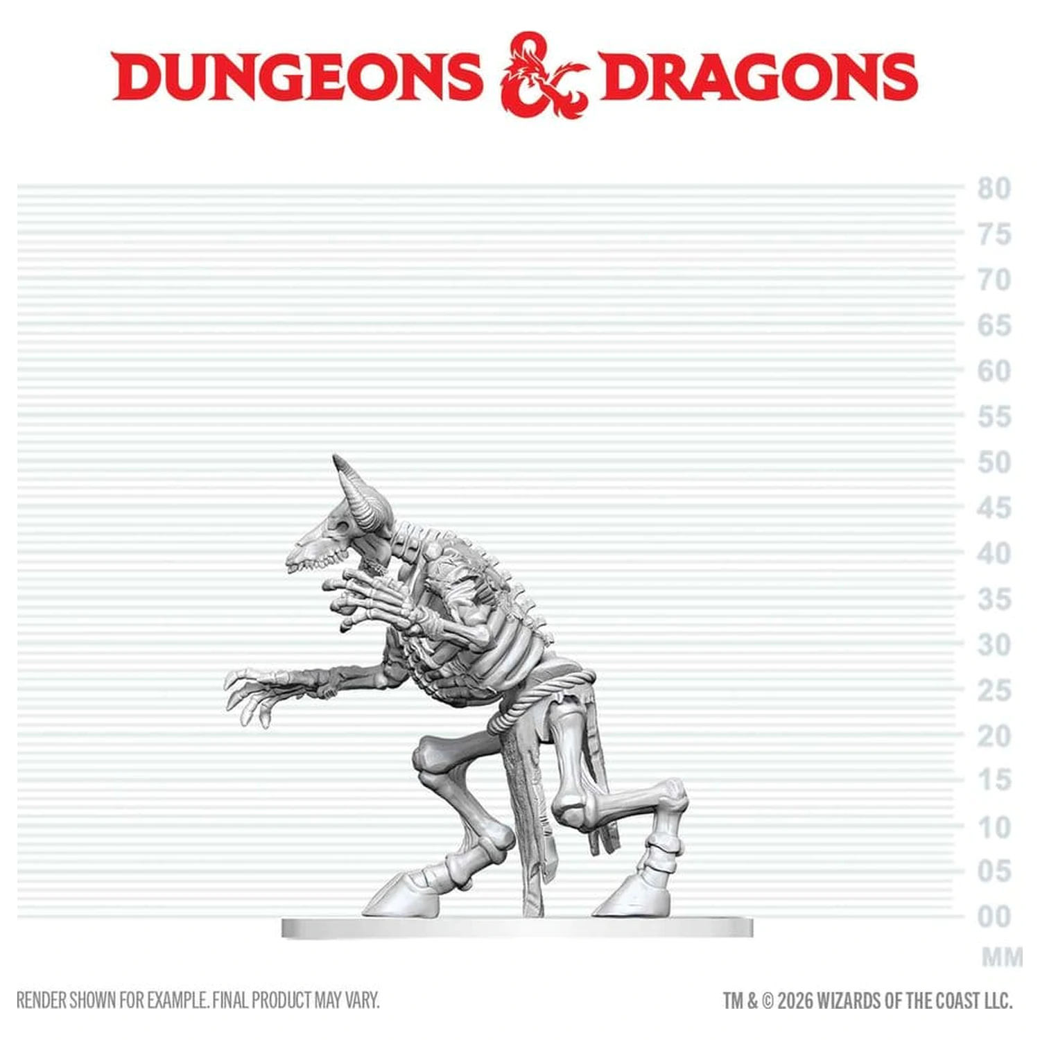 Dungeons & Dragons Nolzur's Marvelous Miniatures Neobojena minijatura Minotaur Skeleton 17 cm fotografija proizvoda
