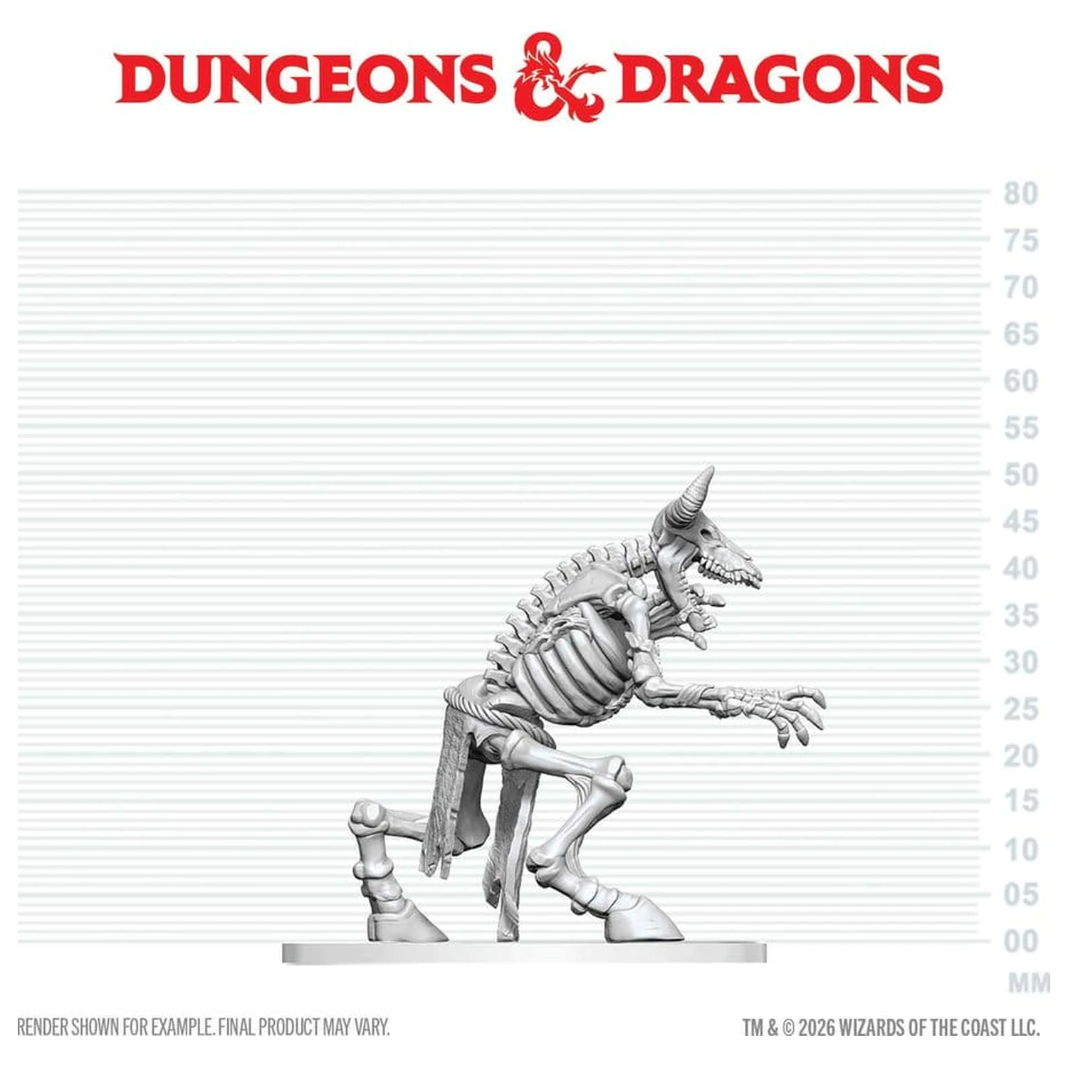 Dungeons & Dragons Nolzur's Marvelous Miniatures Neobojena minijatura Minotaur Skeleton 17 cm fotografija proizvoda