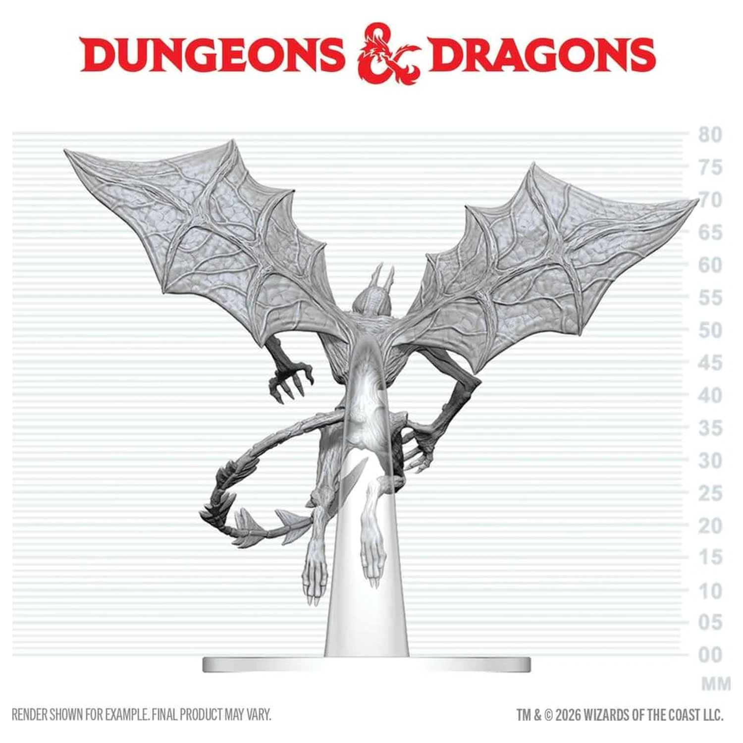 Dungeons & Dragons Nolzur's Marvelous Miniatures Neobojana Minijatura Nightgaunt 17 cm fotografija proizvoda