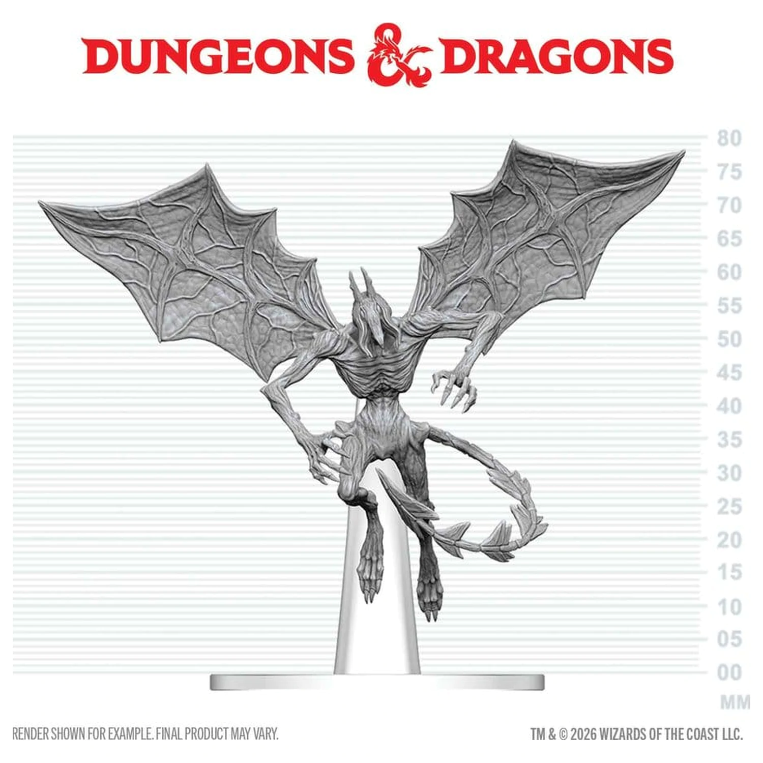 Dungeons & Dragons Nolzur's Marvelous Miniatures Neobojana Minijatura Nightgaunt 17 cm fotografija proizvoda