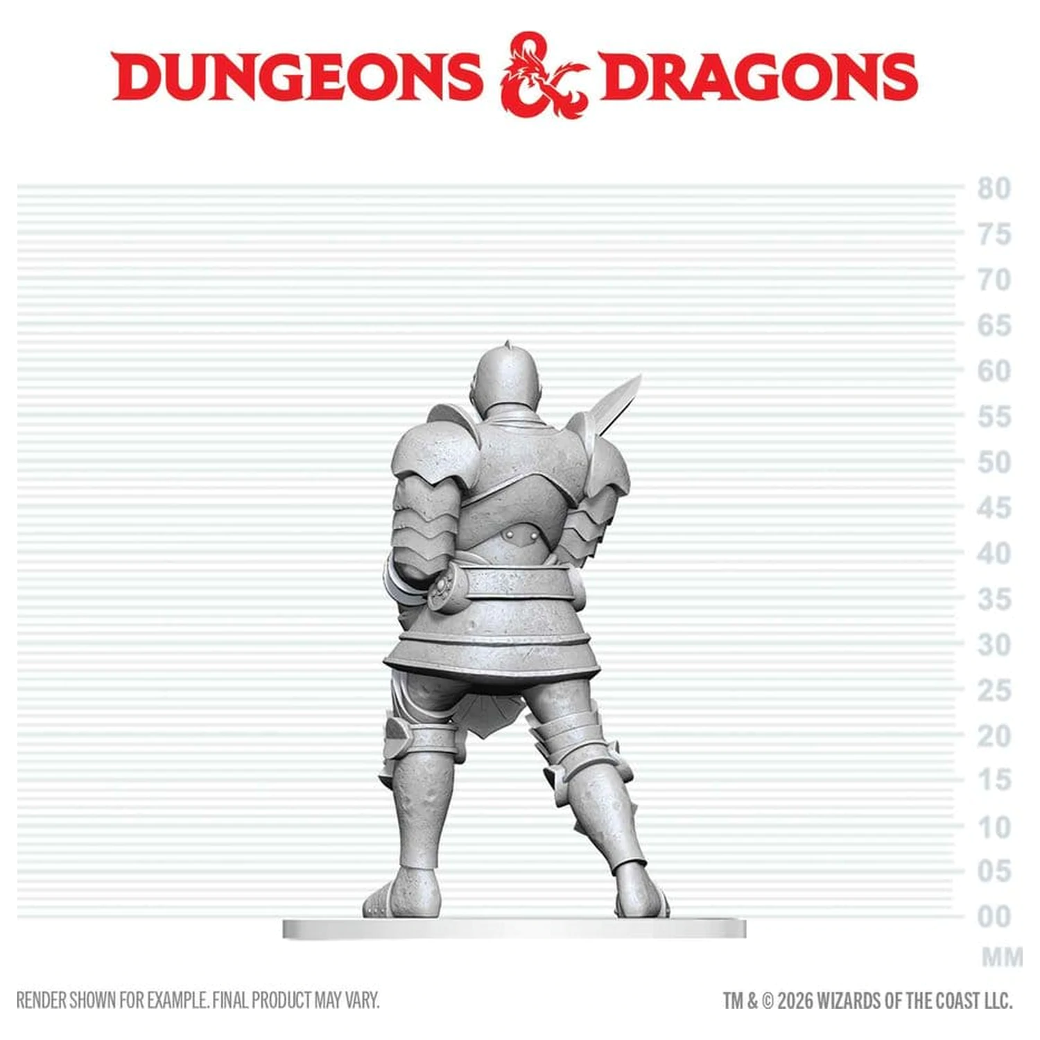 Dungeons & Dragons Nolzur's Marvelous Miniatures Unpainted minijatura Red Knight Guardian Golem 14 cm fotografija proizvoda