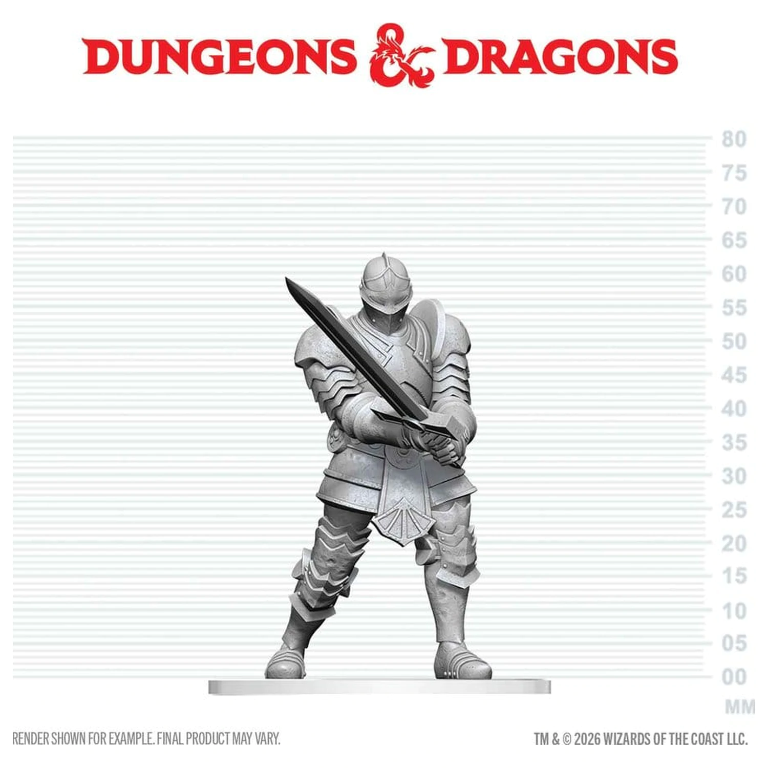 Dungeons & Dragons Nolzur's Marvelous Miniatures Unpainted minijatura Red Knight Guardian Golem 14 cm fotografija proizvoda