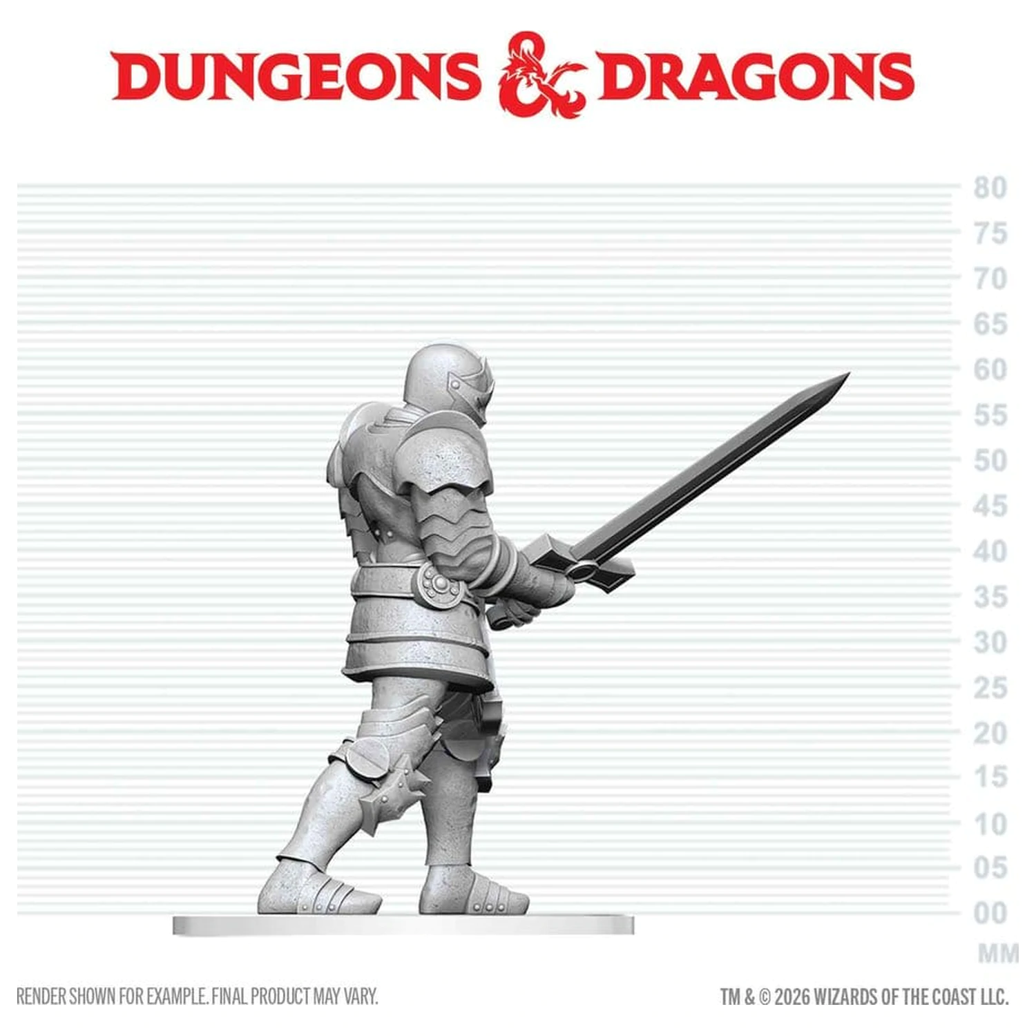Dungeons & Dragons Nolzur's Marvelous Miniatures Unpainted minijatura Red Knight Guardian Golem 14 cm fotografija proizvoda
