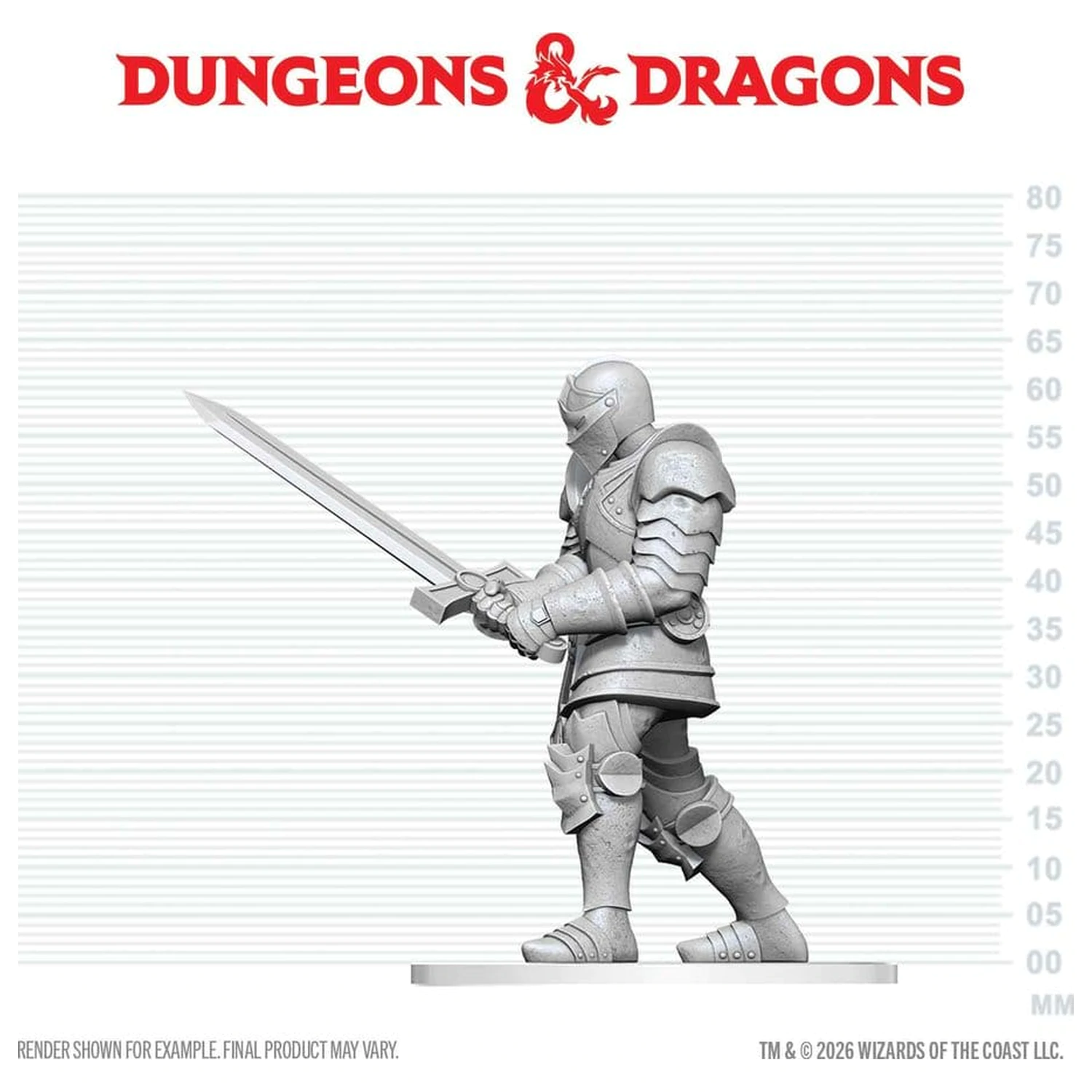 Dungeons & Dragons Nolzur's Marvelous Miniatures Unpainted minijatura Red Knight Guardian Golem 14 cm fotografija proizvoda