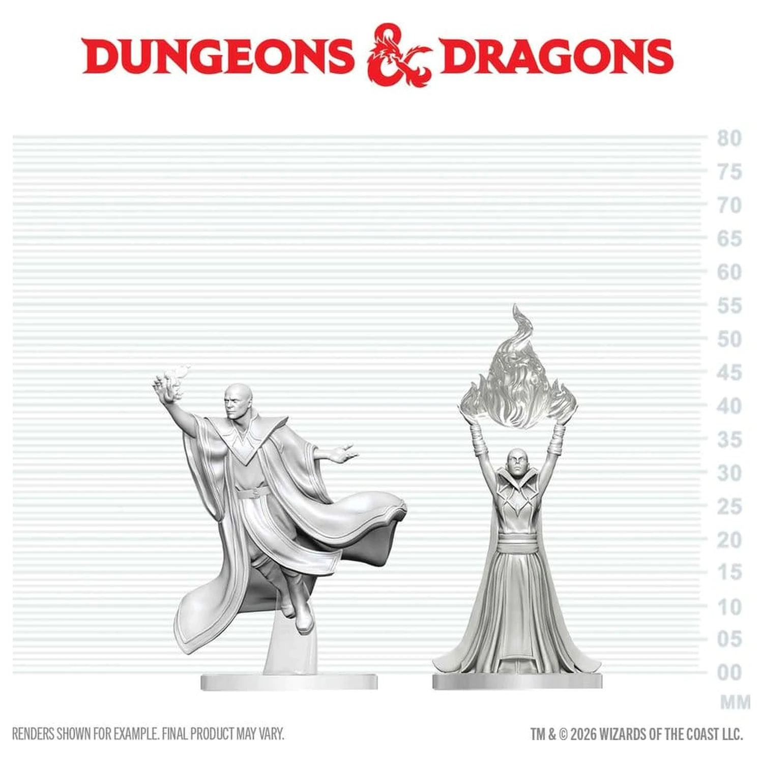 Dungeons & Dragons Nolzur's Marvelous Miniatures Neobojana minijatura Crveni Čarobnjak Mag i Arhimag 14 cm fotografija proizvoda
