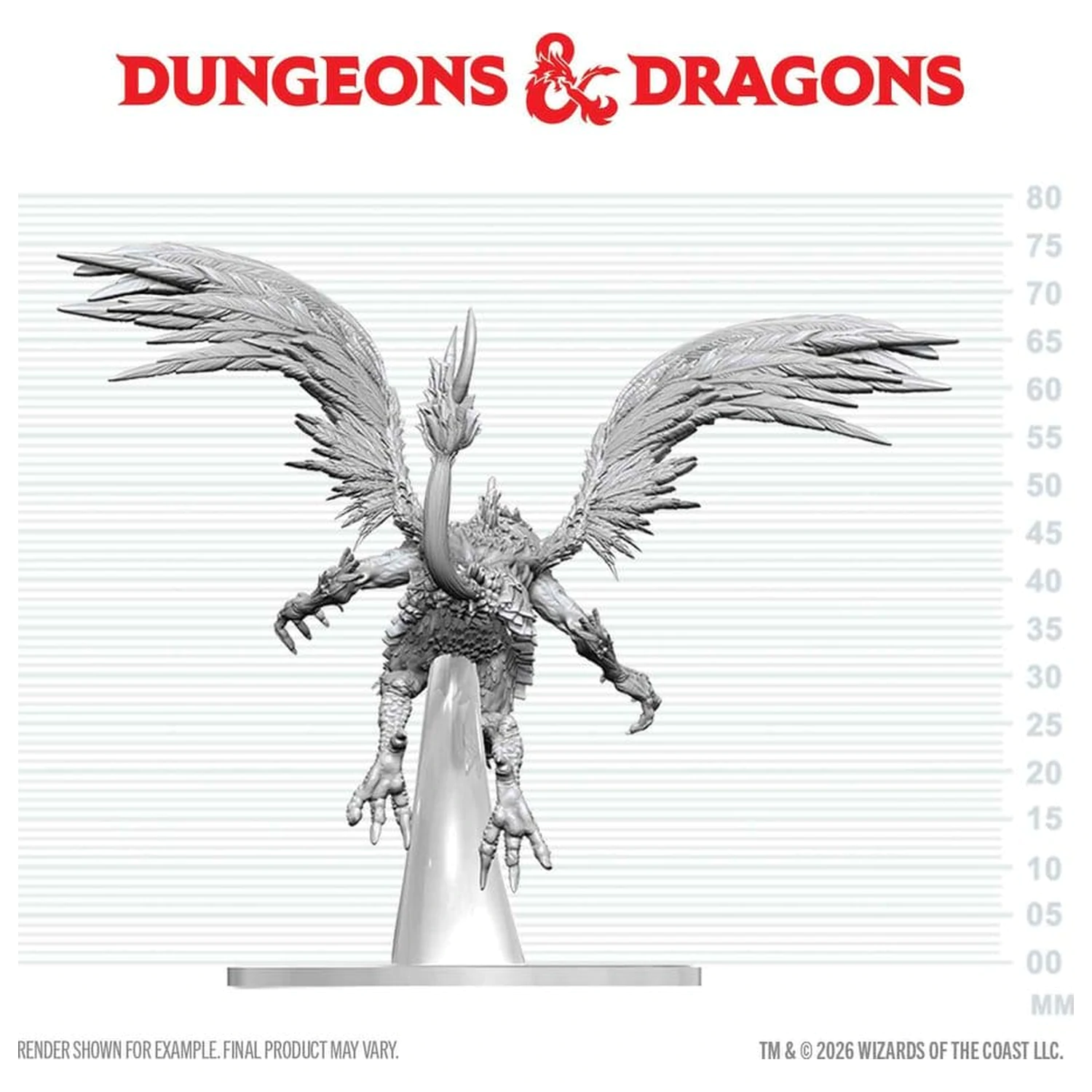 Dungeons & Dragons Nolzur's Marvelous Miniatures Neobojena minijatura Vrock 17 cm fotografija proizvoda