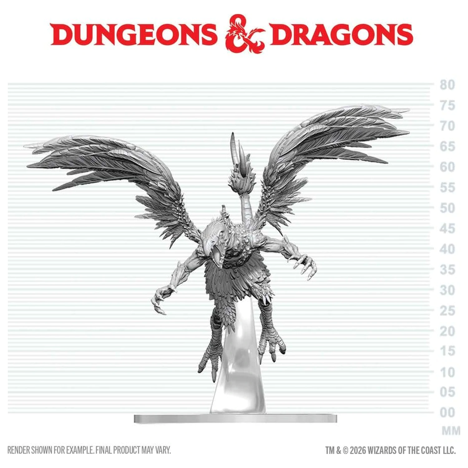 Dungeons & Dragons Nolzur's Marvelous Miniatures Neobojena minijatura Vrock 17 cm fotografija proizvoda