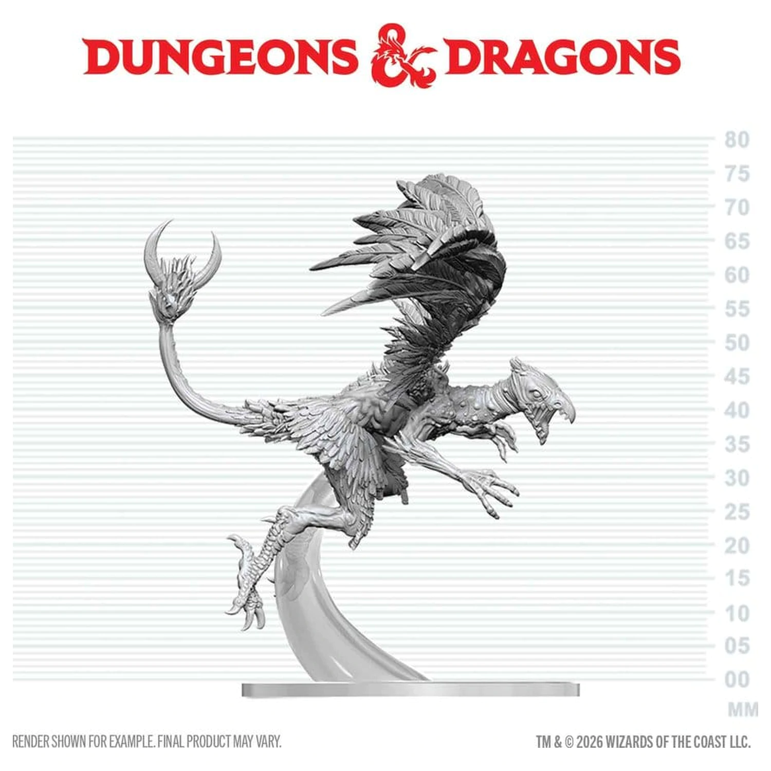 Dungeons & Dragons Nolzur's Marvelous Miniatures Neobojena minijatura Vrock 17 cm fotografija proizvoda