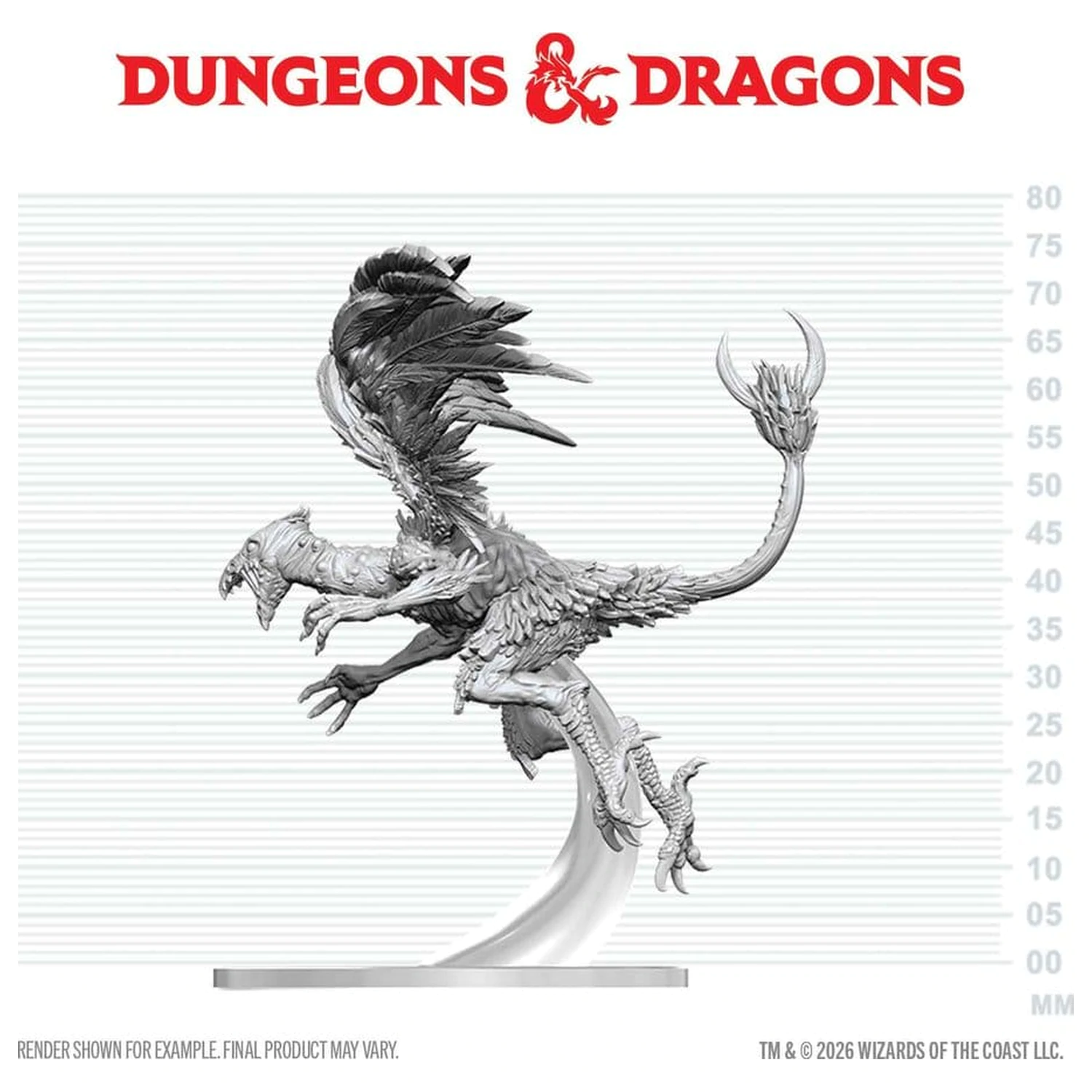 Dungeons & Dragons Nolzur's Marvelous Miniatures Neobojena minijatura Vrock 17 cm fotografija proizvoda