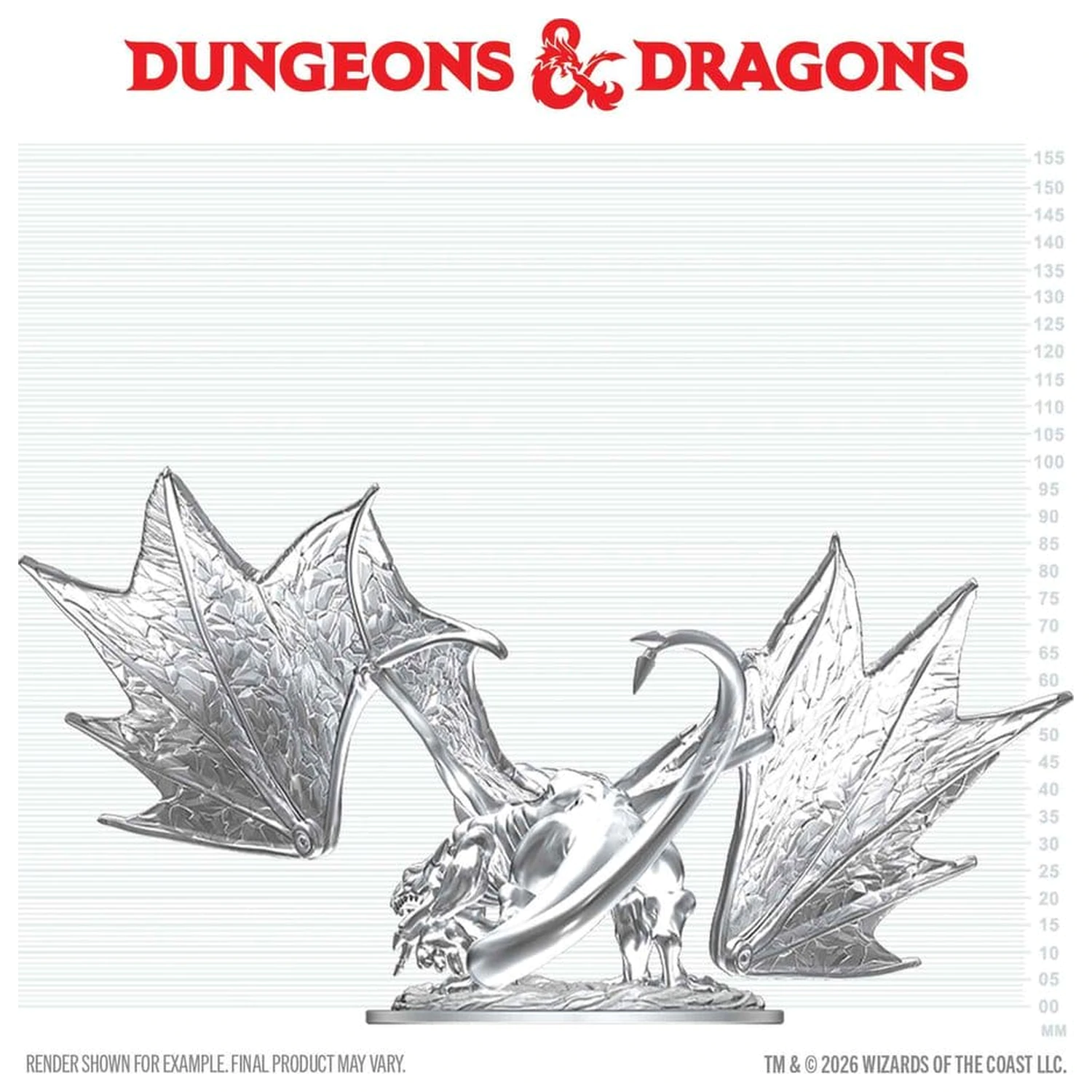 Dungeons & Dragons Nolzur's Marvelous Miniatures Neobojana Minijatura Mladi Safirni Zmaj 20 cm fotografija proizvoda